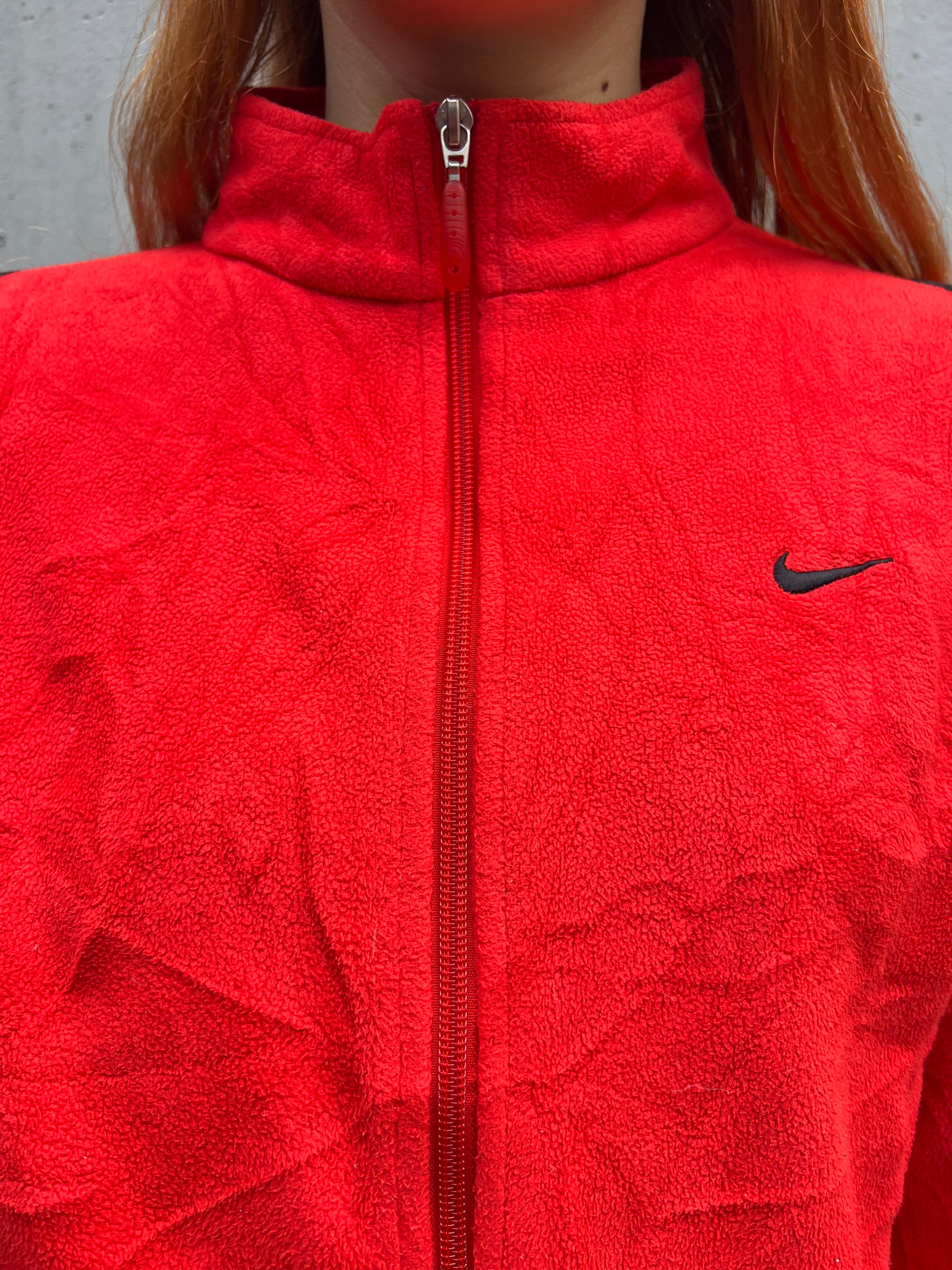 Vintage 2000s Nike Swoosh Fleece Jacket (S)