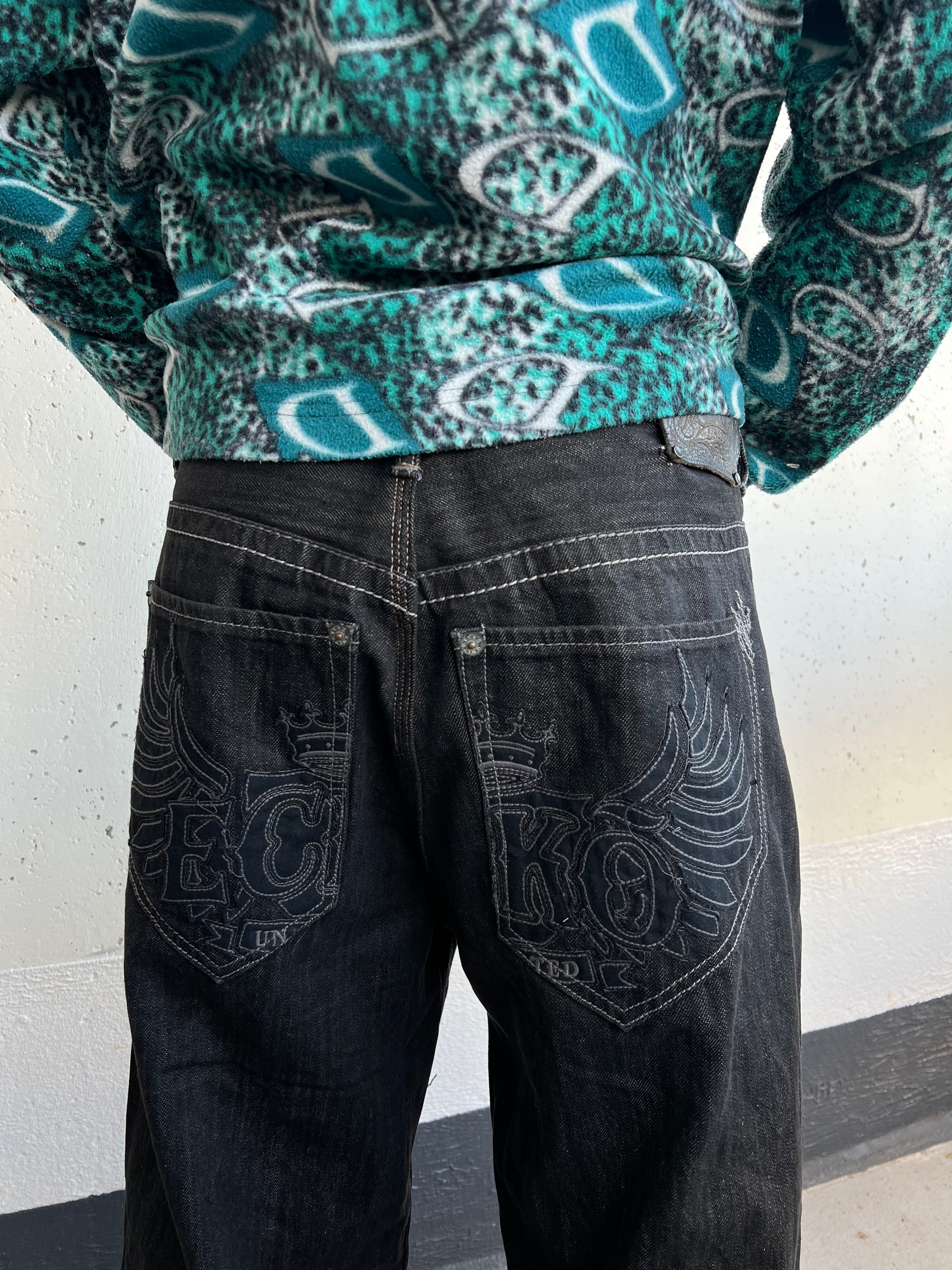 Vintage 90s Baggy Hip Hop Ecko Unltd. Jeans Trousers (34)