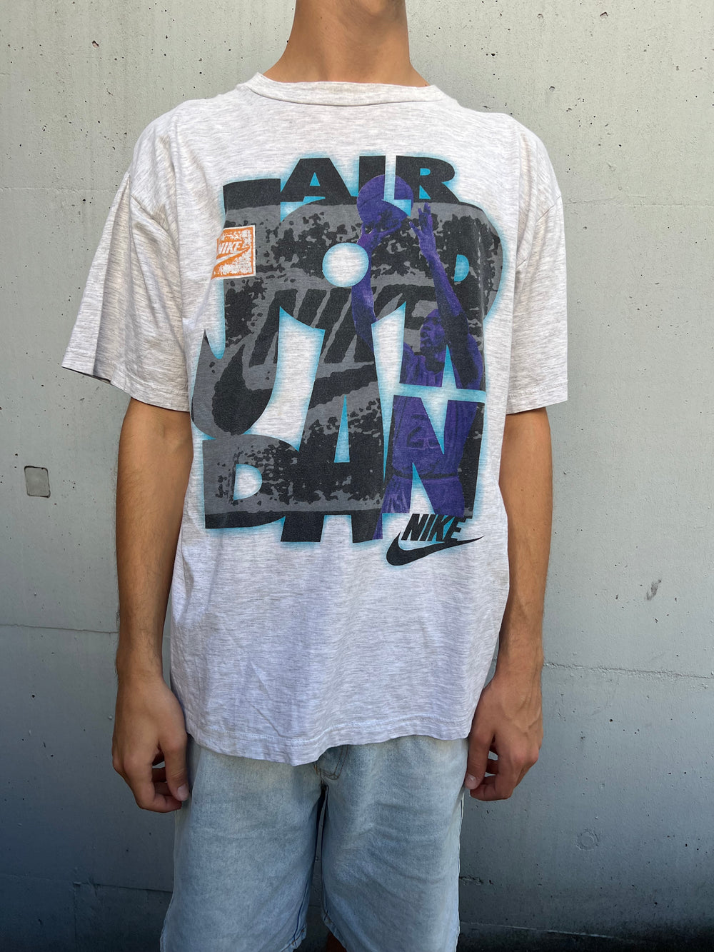 Vintage 90s Nike Air Jordan Swoosh T-Shirt (XL)