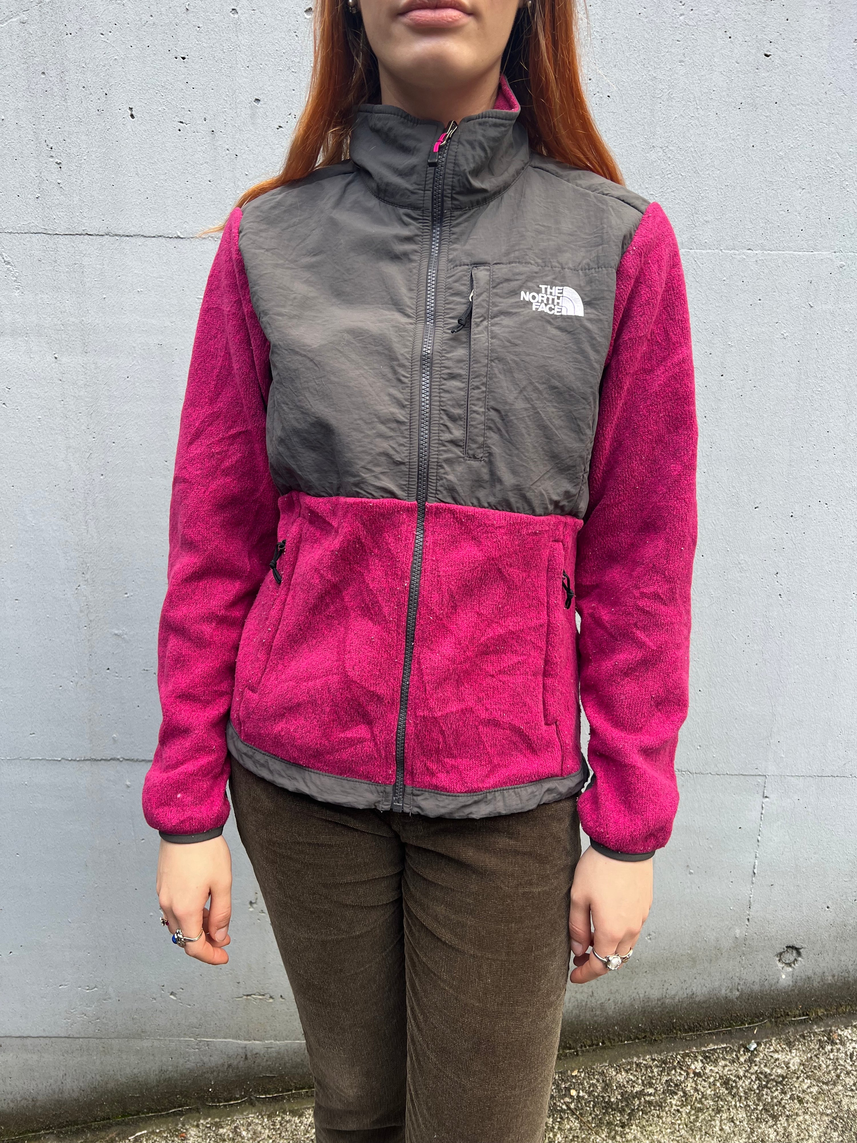 Y2K The North Face Logo Fleece Jacket (S)