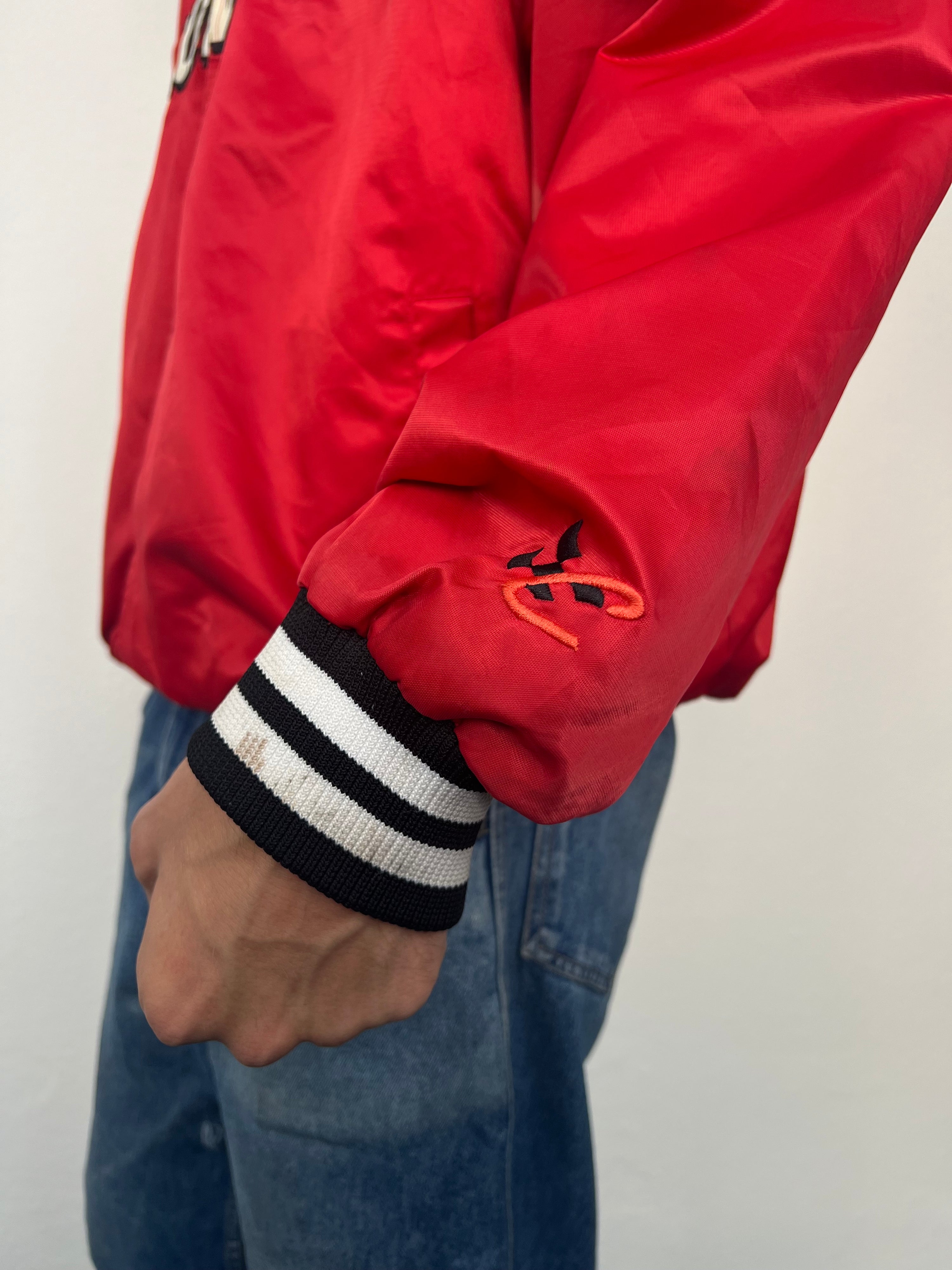 Vintage 90s Nascar Budweiser Racing College Jacket (XL)
