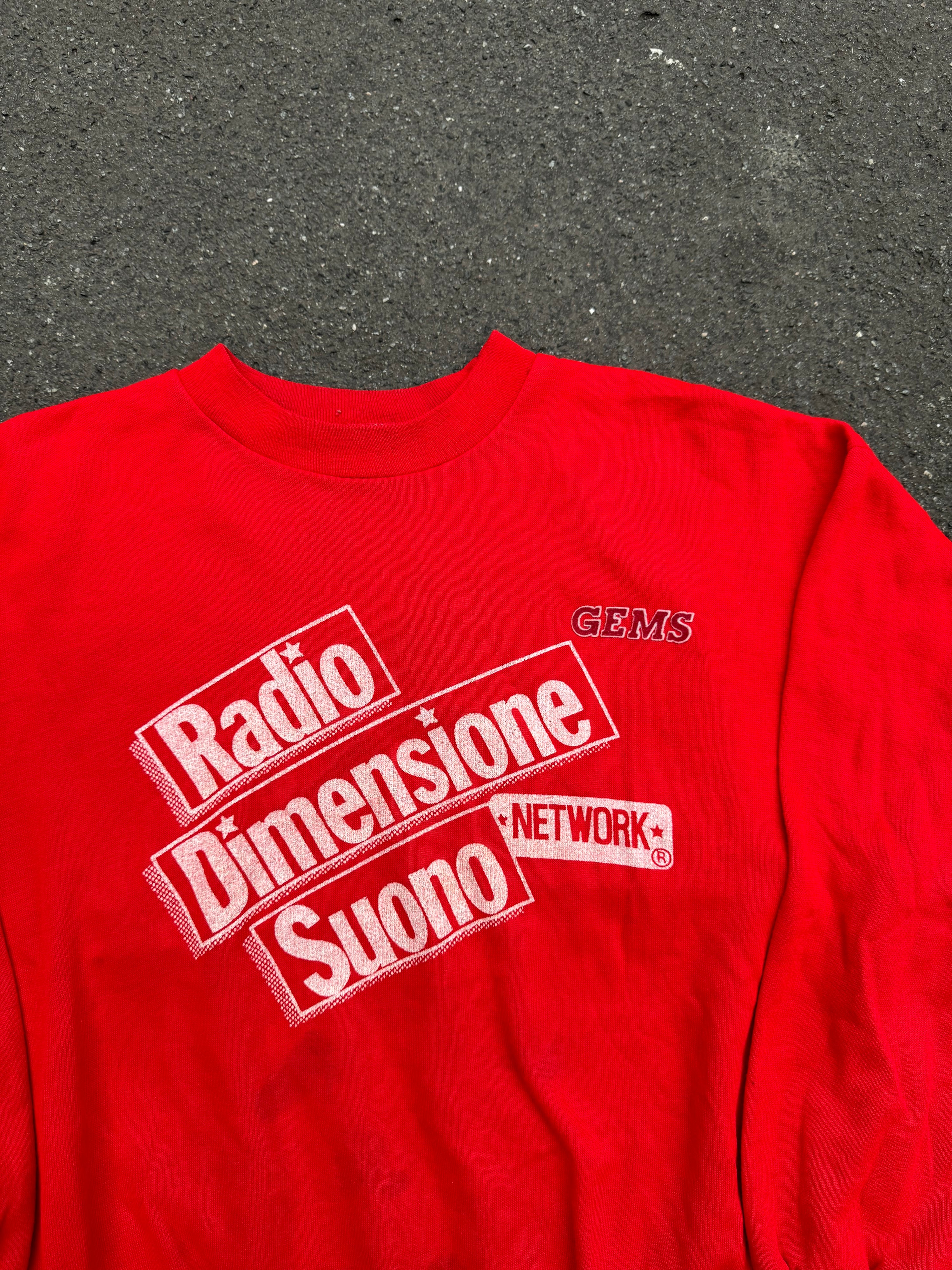 Vintage 90s Gems Radio Dimensione Suono Network Sweater (M)