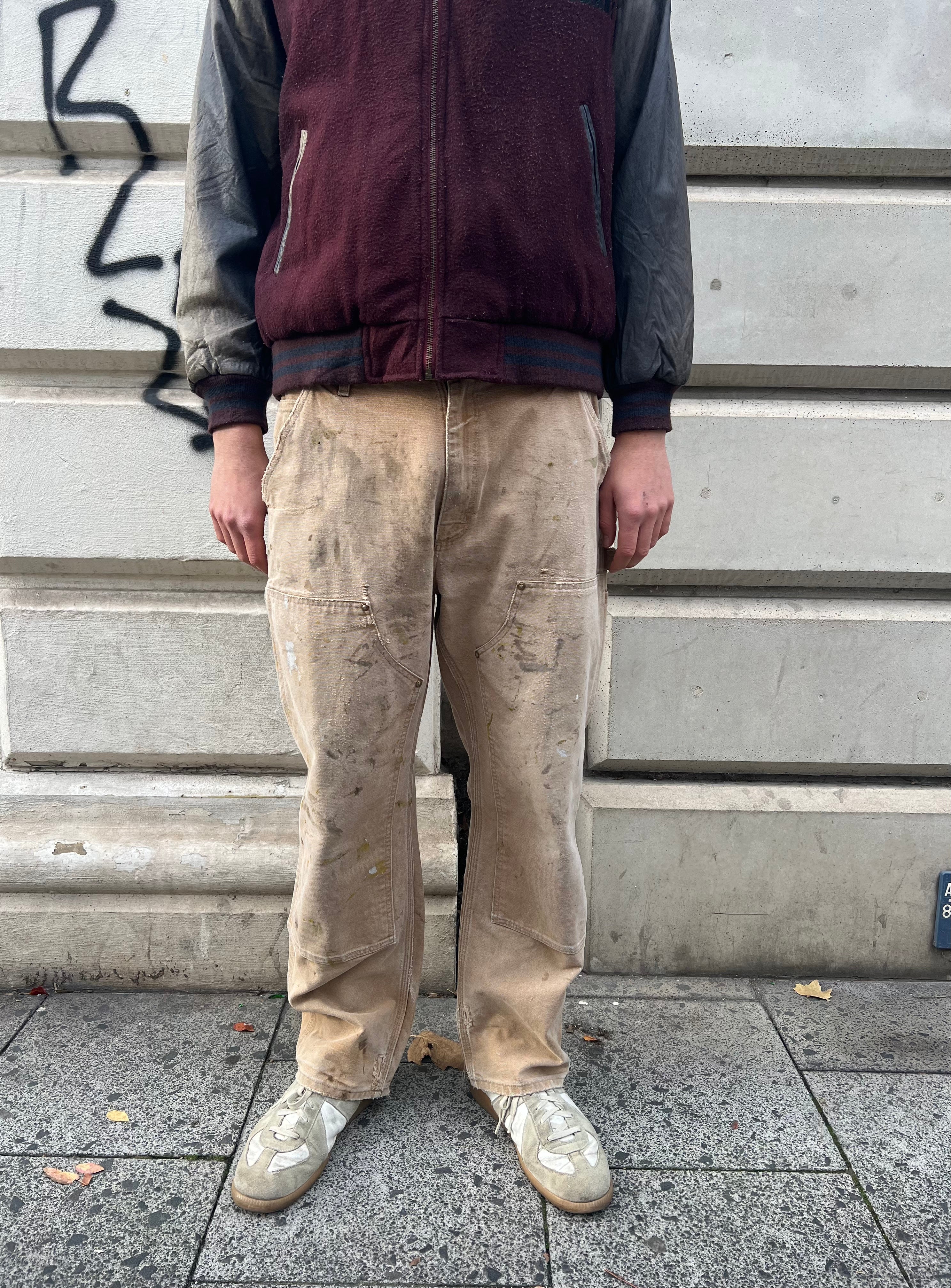 Vintage 90s Carhartt Double Knee Natural Faded (36/30)