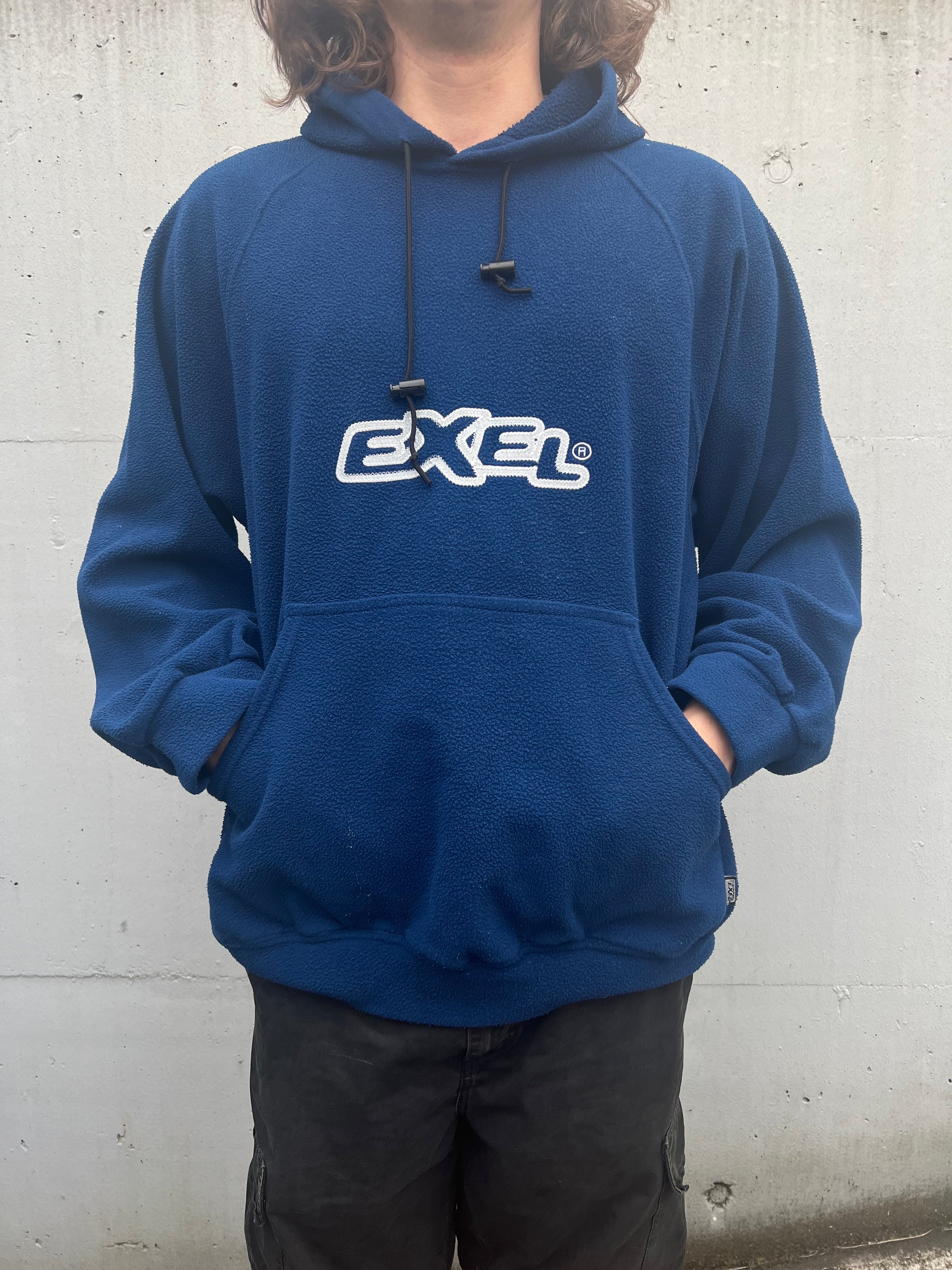 Vintag 90s Italian Exel Fleece Hoodie (XXL)