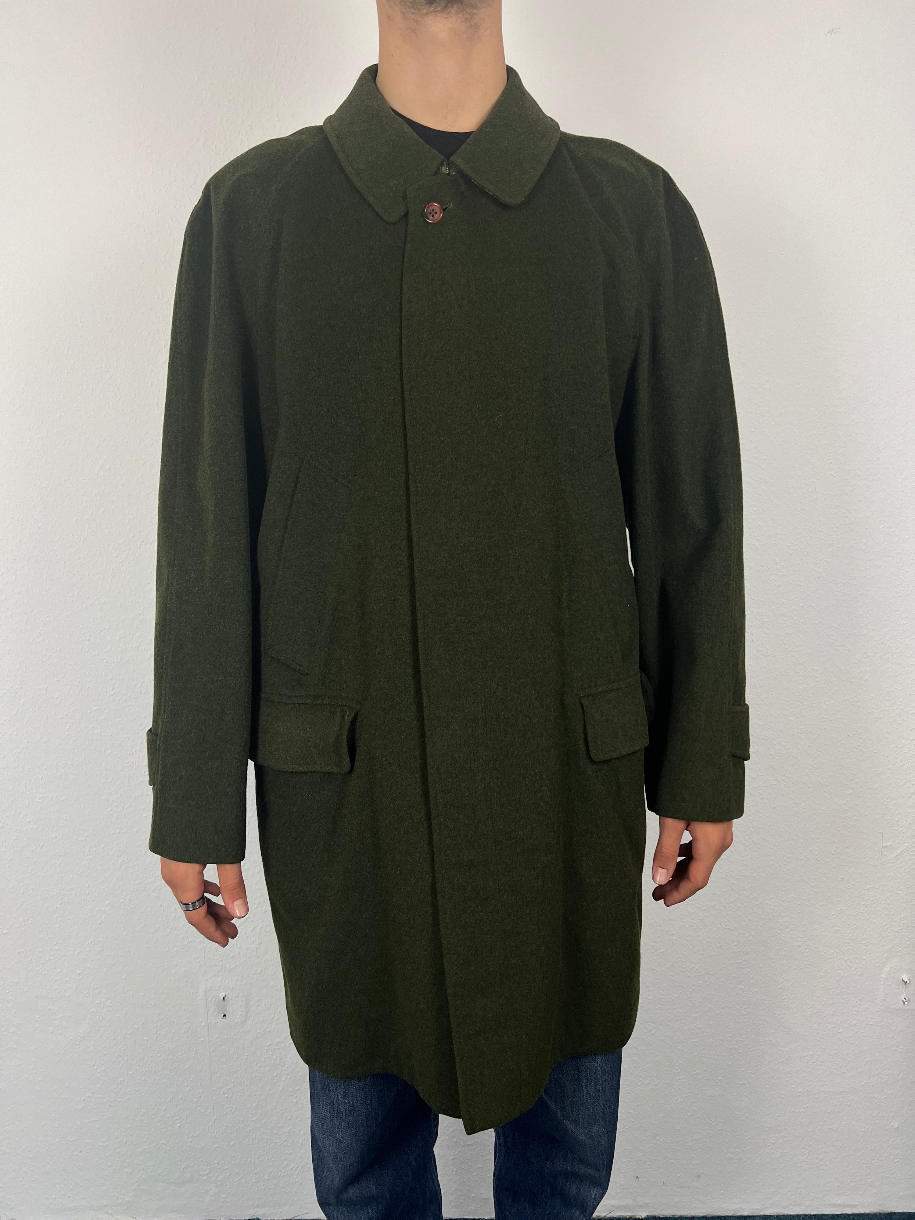 Vintage Burberry Wool Coat (XL)
