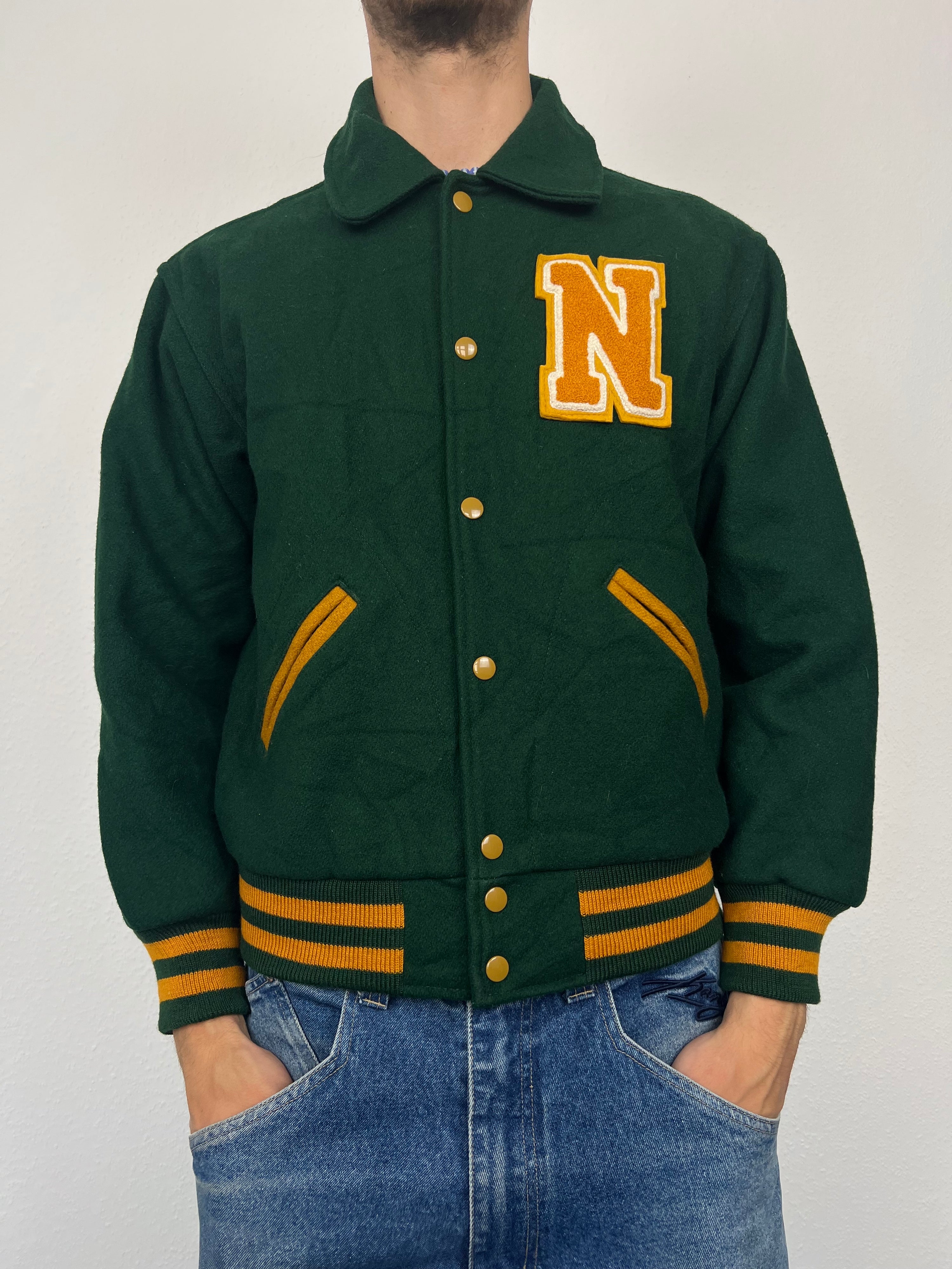 Vintage Varsity 90s College Jacket (M)