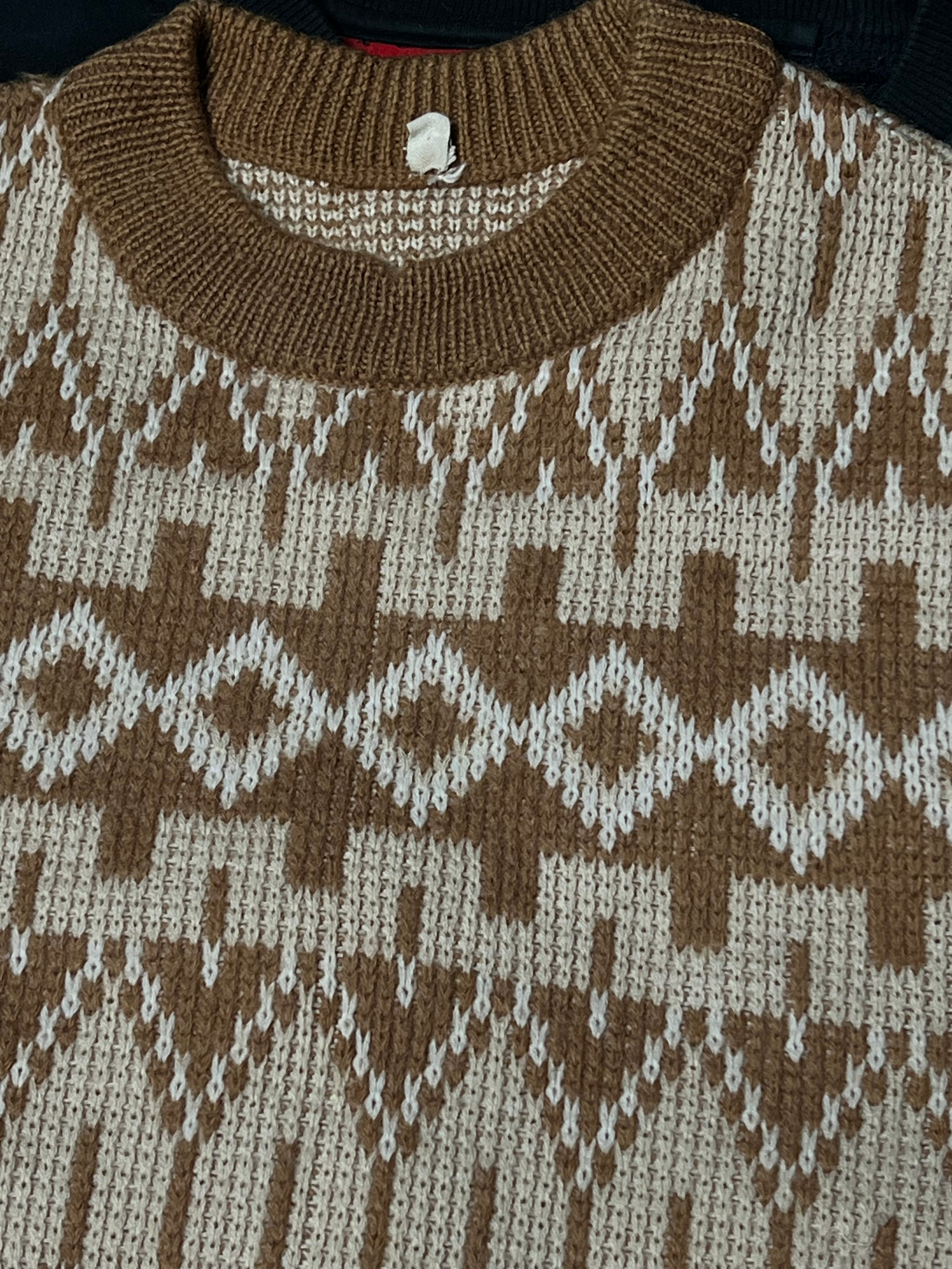 Vintage 70s 80s Wool Knit Sweater (M)