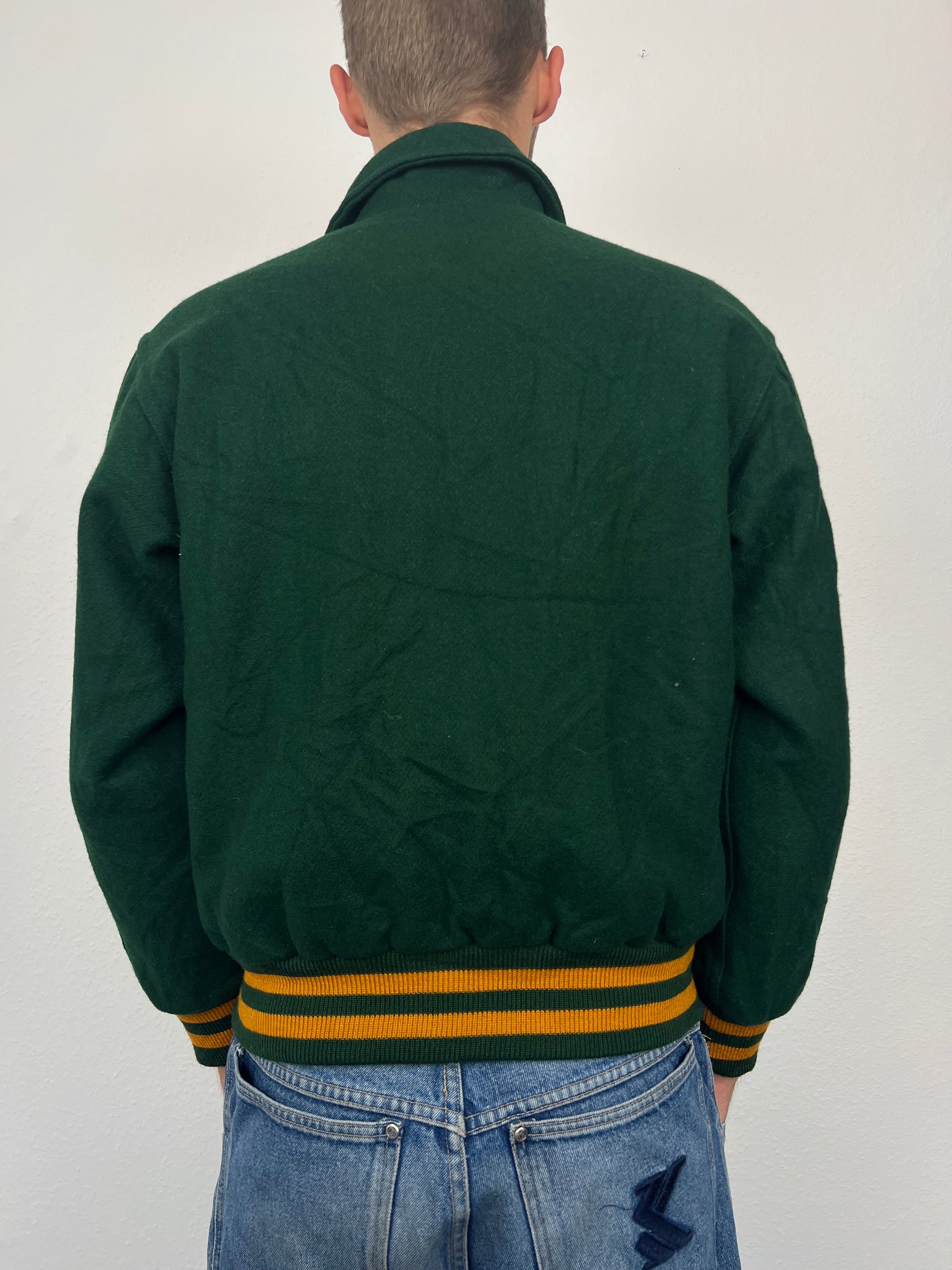 Vintage Varsity 90s College Jacket (M)