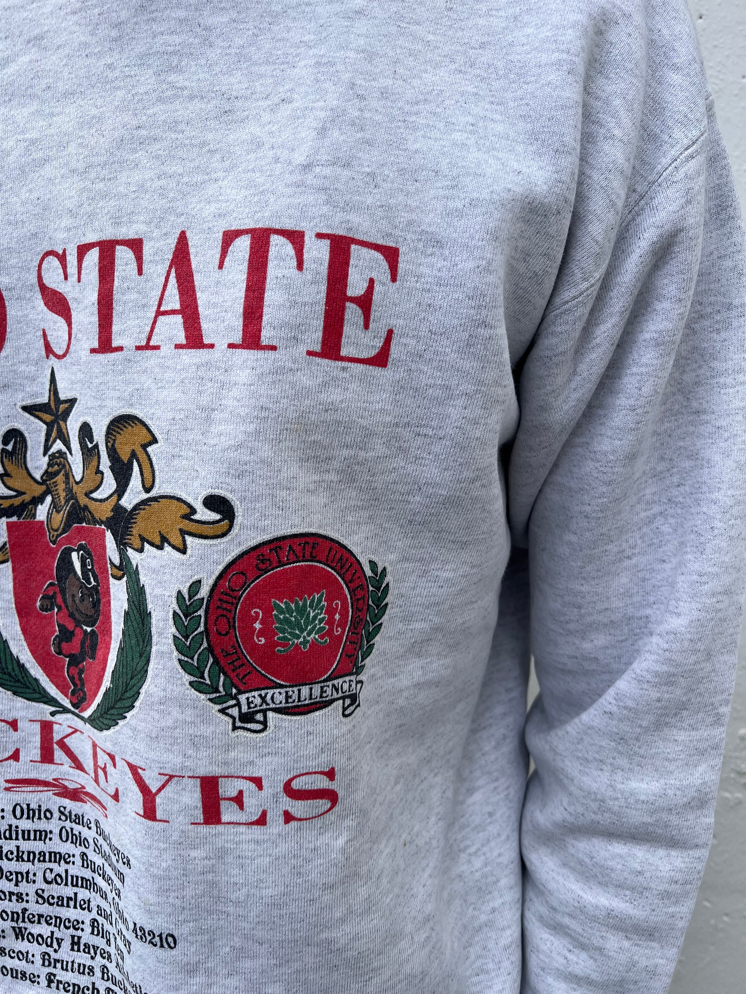 Vintage 90s Ohio State University Buckeyes Football Sweater (L)