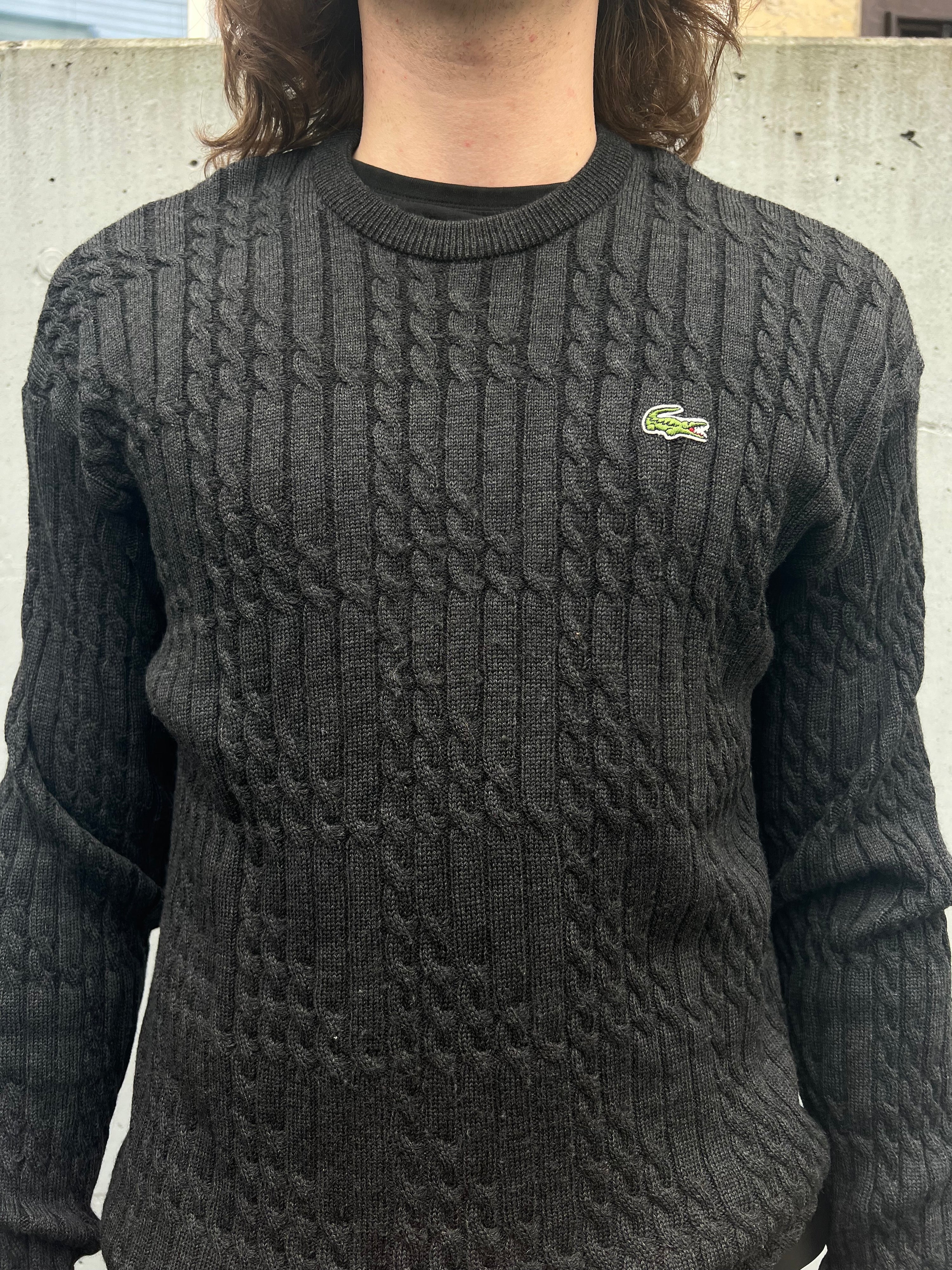 Vintage 80s Lacoste Knit Sweater (XL)