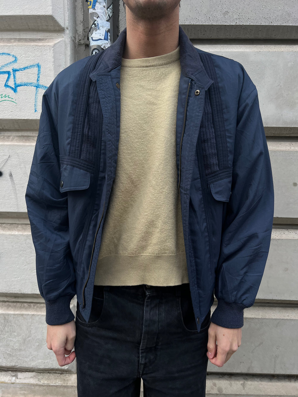 Vintage 80s Japanese Light Jacket Harrington (M)