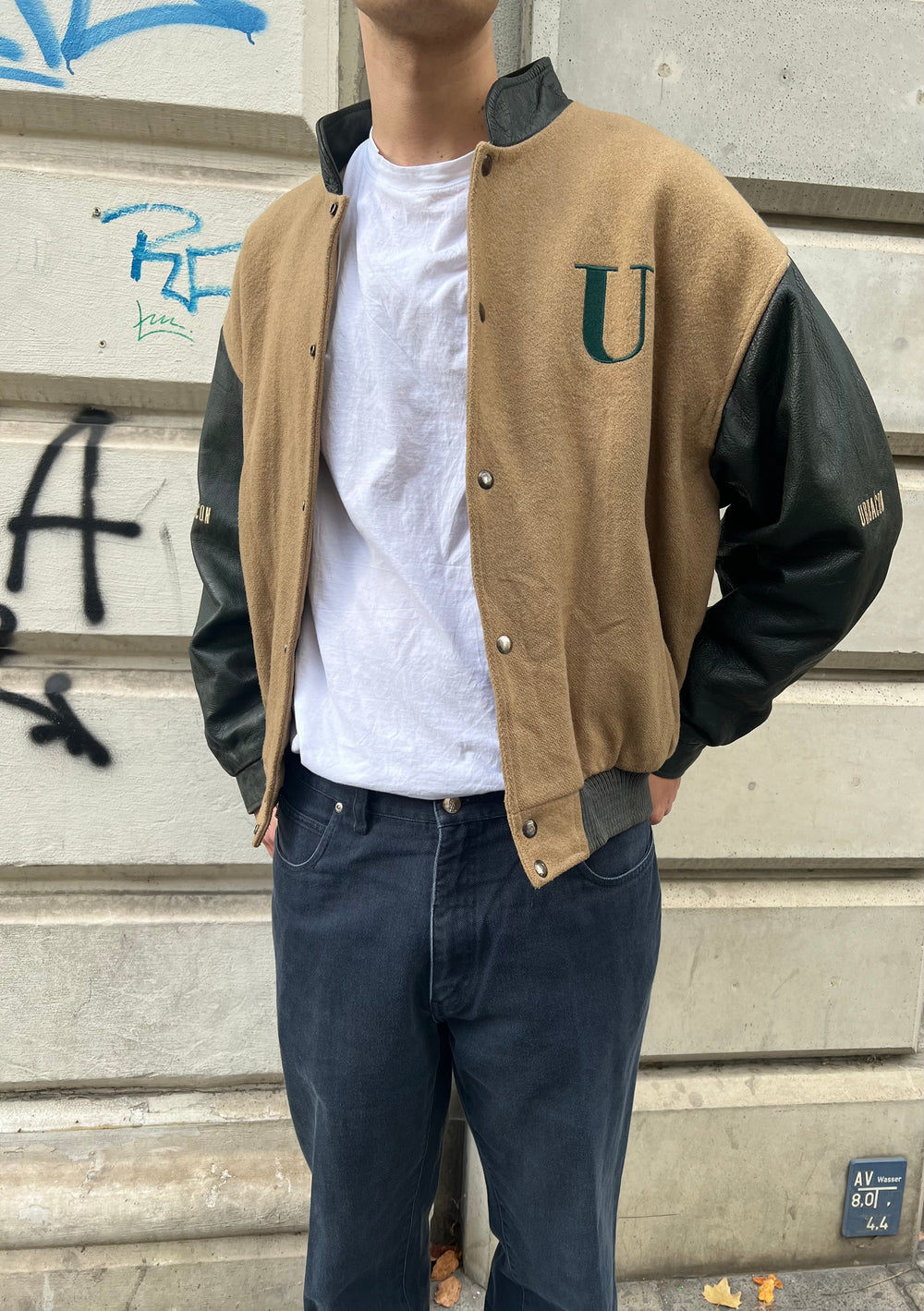 Vintage Varsity 90s College Urbacon Jacket (L)