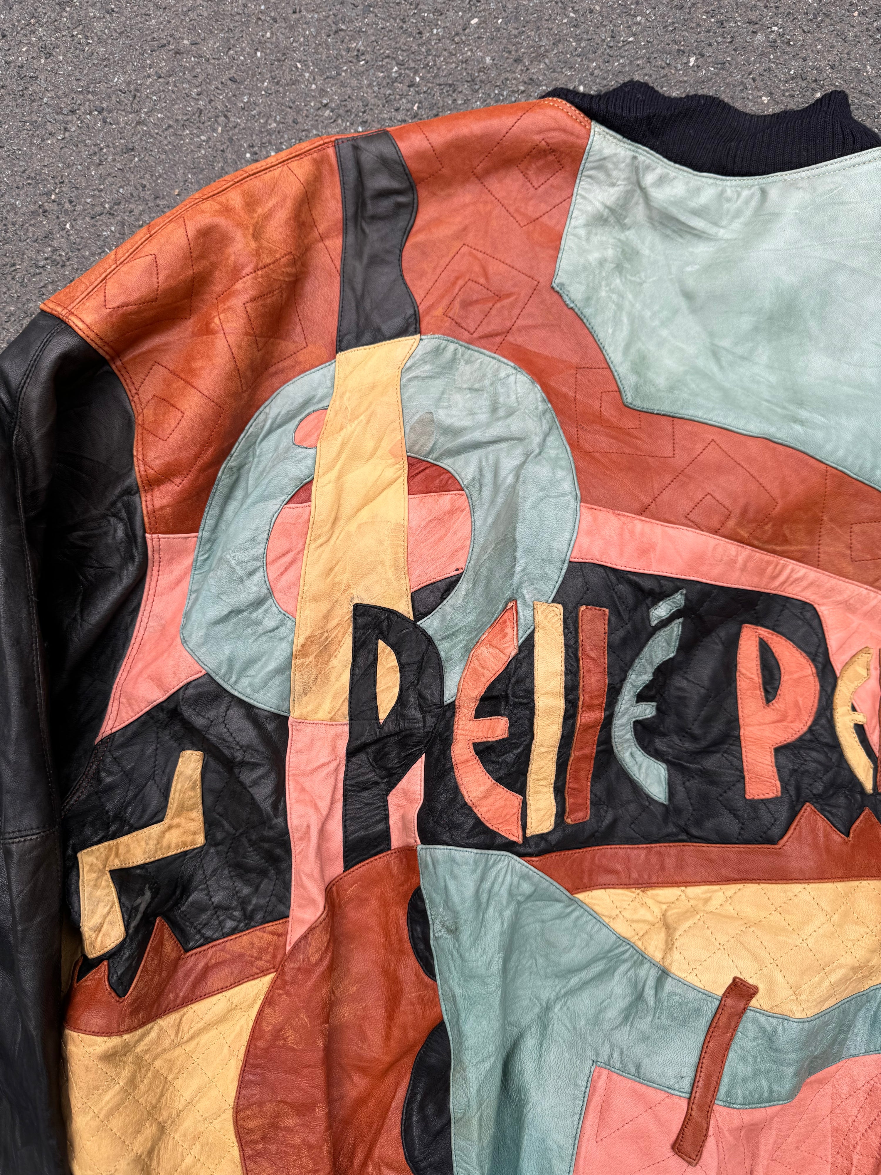 Vintage 90s Pelle Pelle "Picasso" Leather Jacket (M/L)