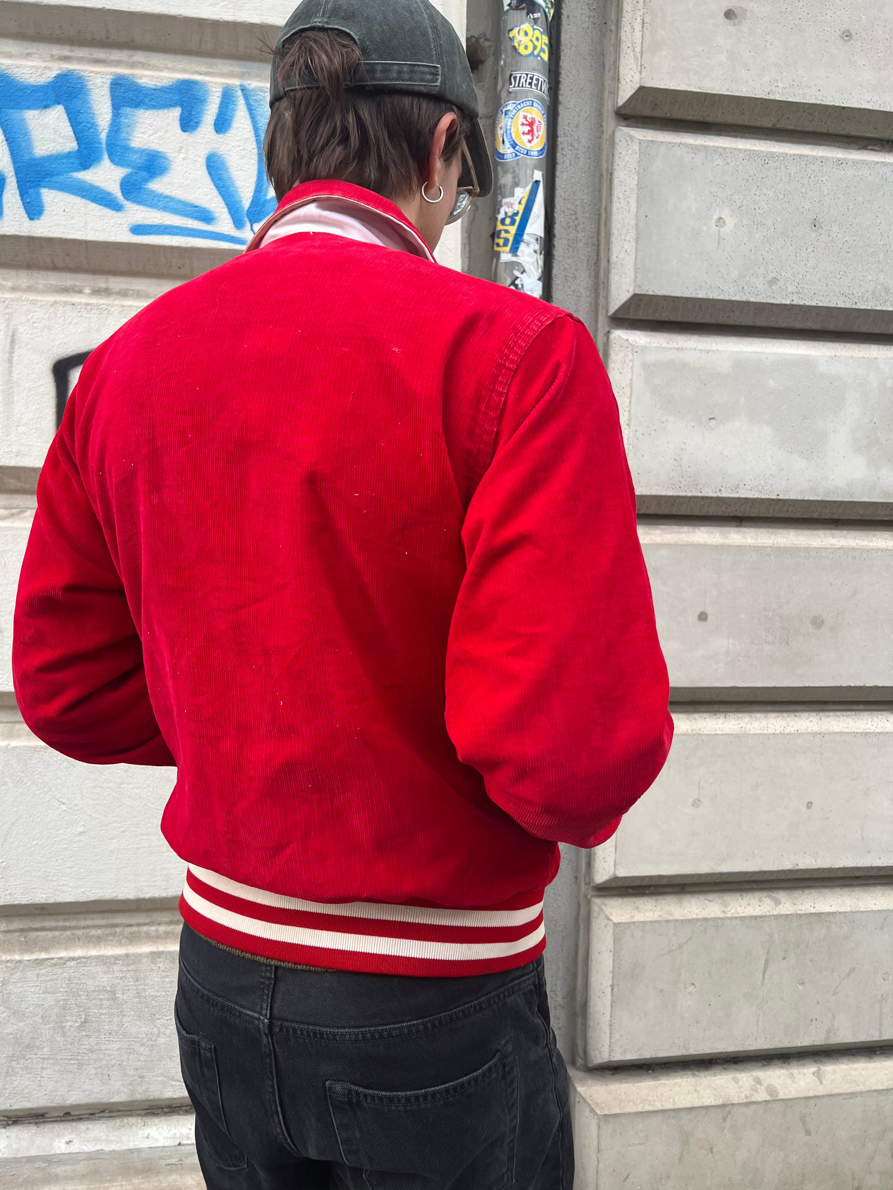 Vintage Varsity 70s Corduroy College Jacket (M)