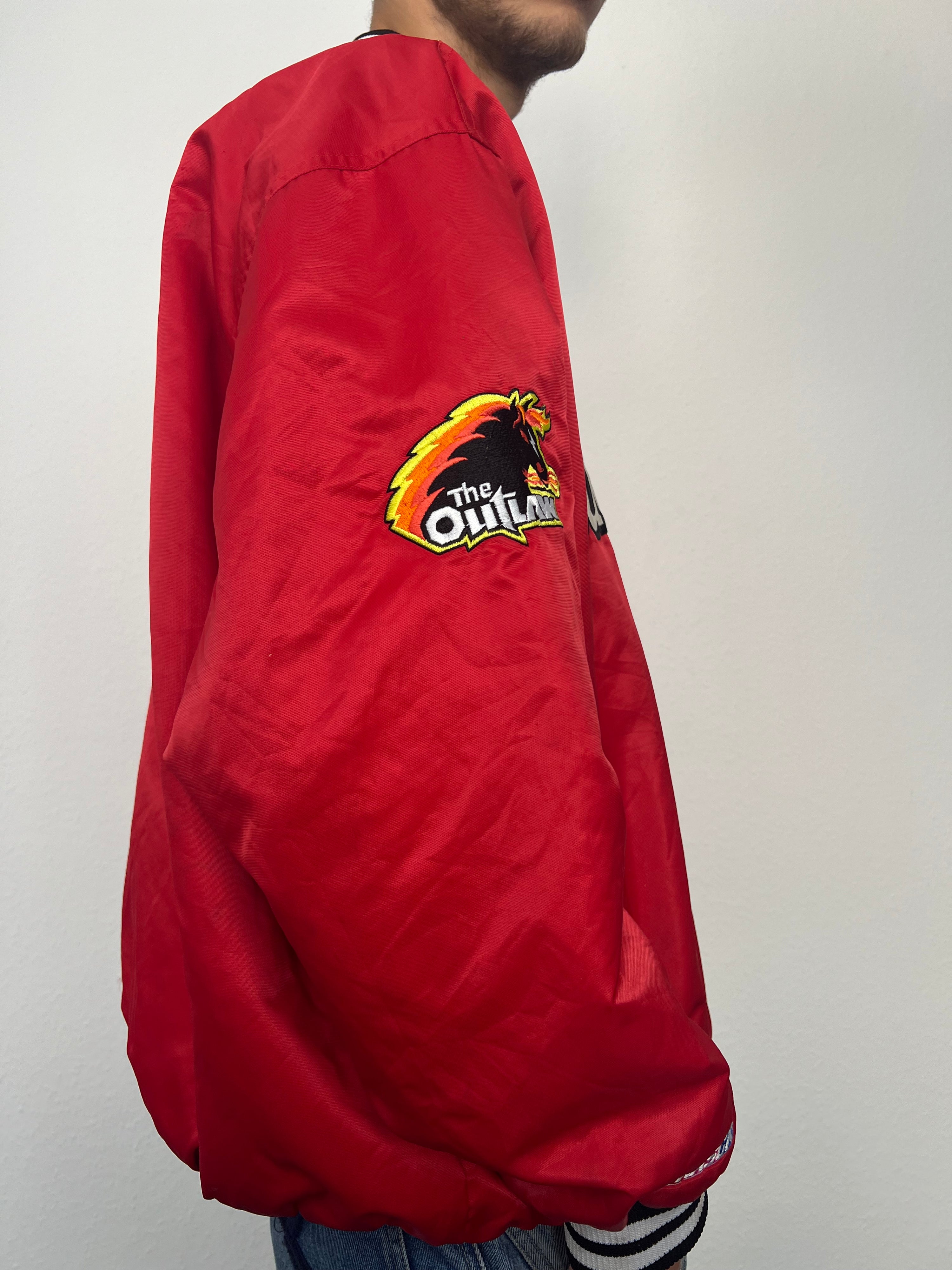 Vintage 90s Nascar Budweiser Racing College Jacket (XL)