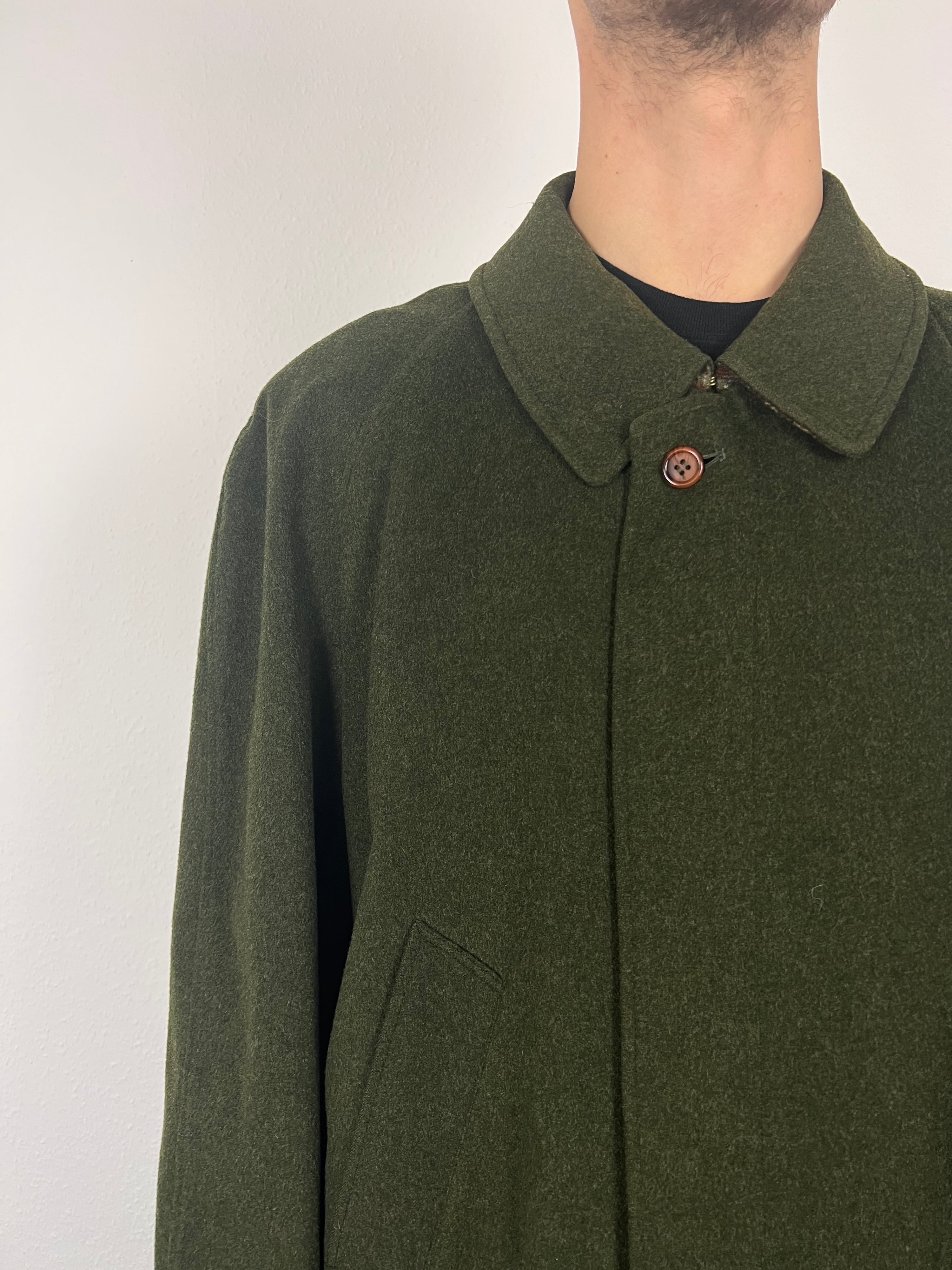 Vintage Burberry Wool Coat (XL)