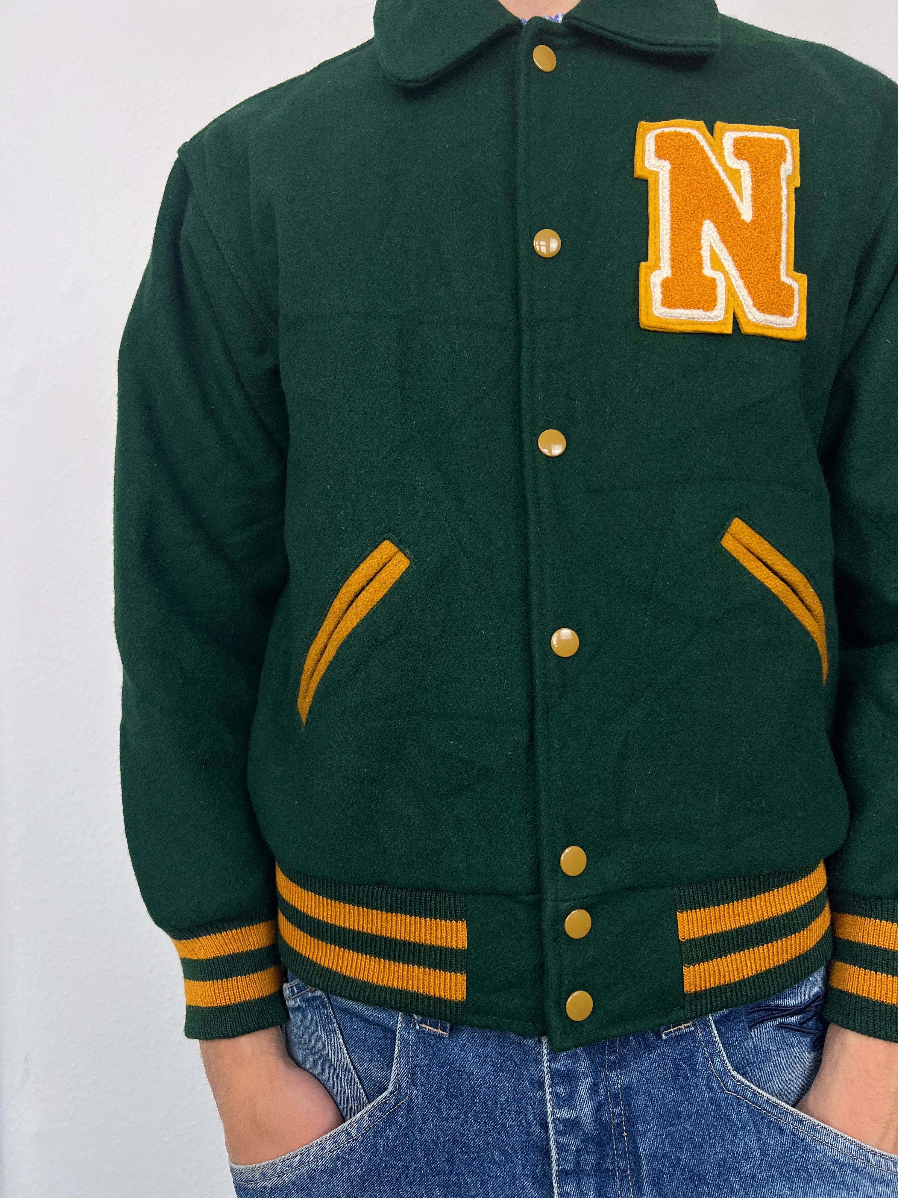 Vintage Varsity 90s College Jacket (M)