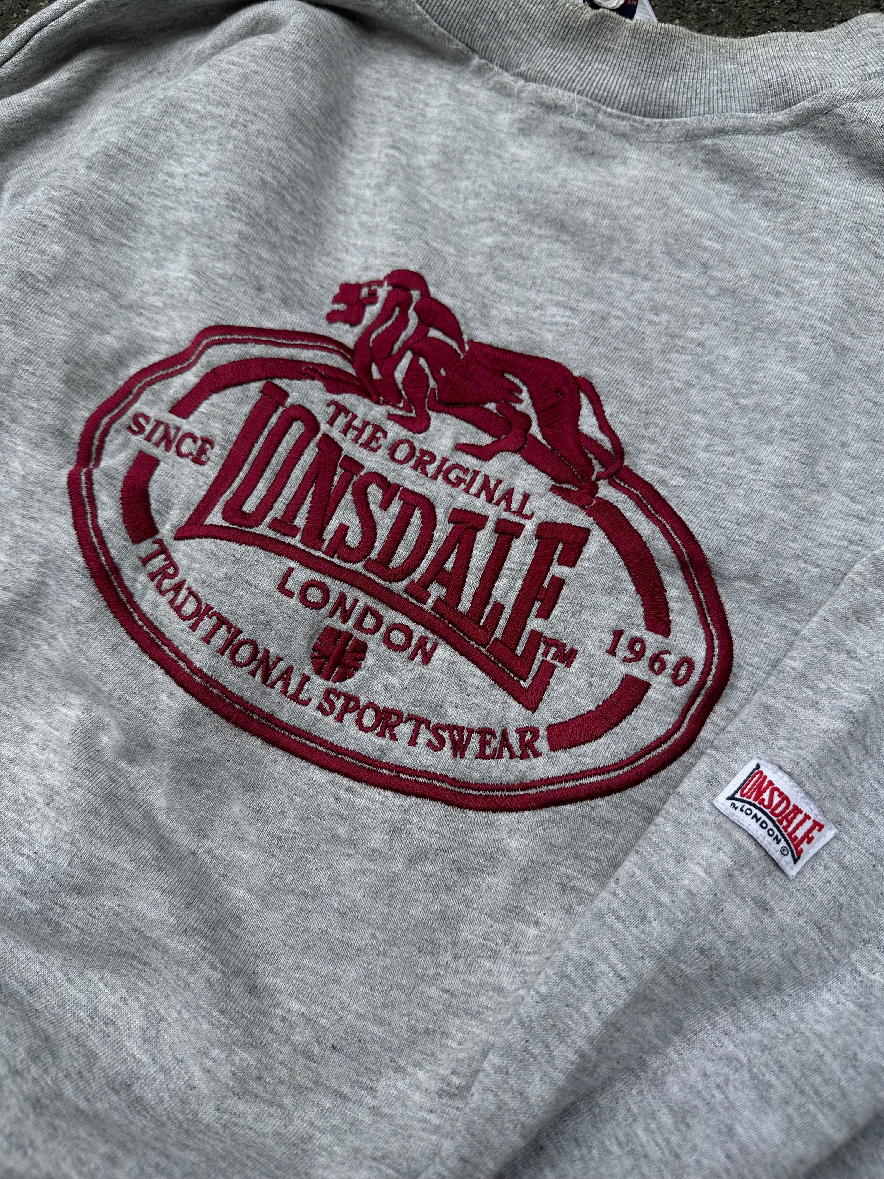 Vintage 90s Lonsdale Embroidered Sweater (L)