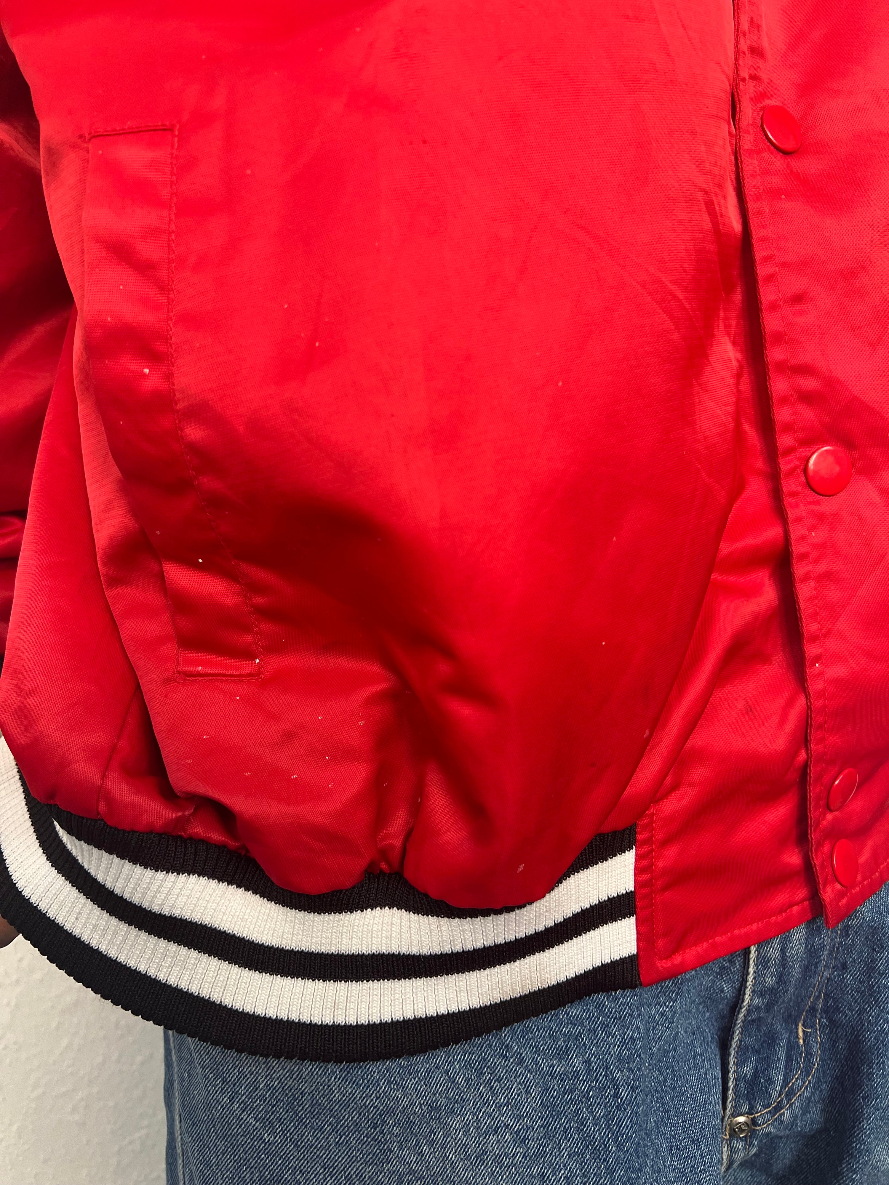 Vintage 90s Nascar Budweiser Racing College Jacket (XL)