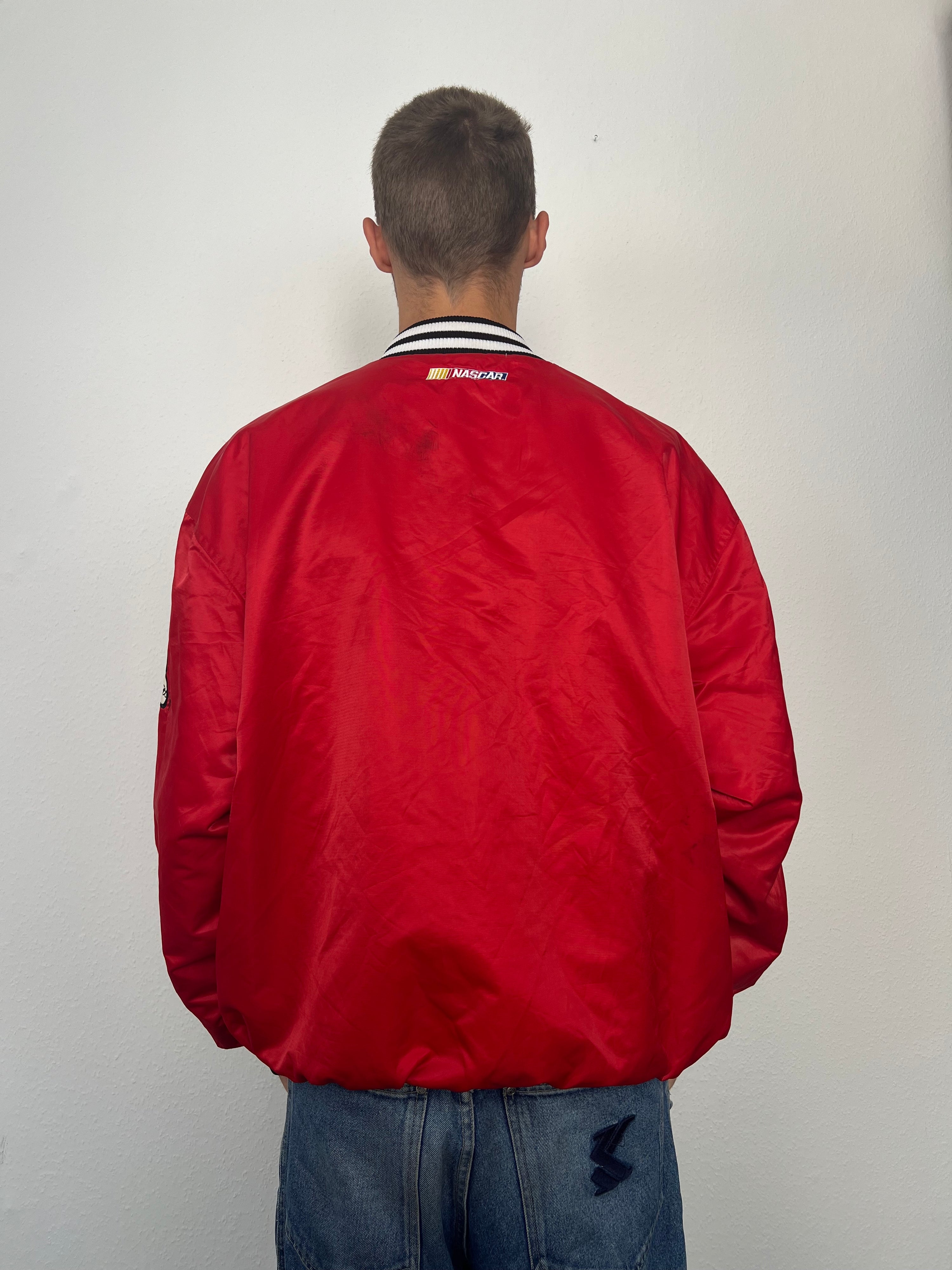 Vintage 90s Nascar Budweiser Racing College Jacket (XL)