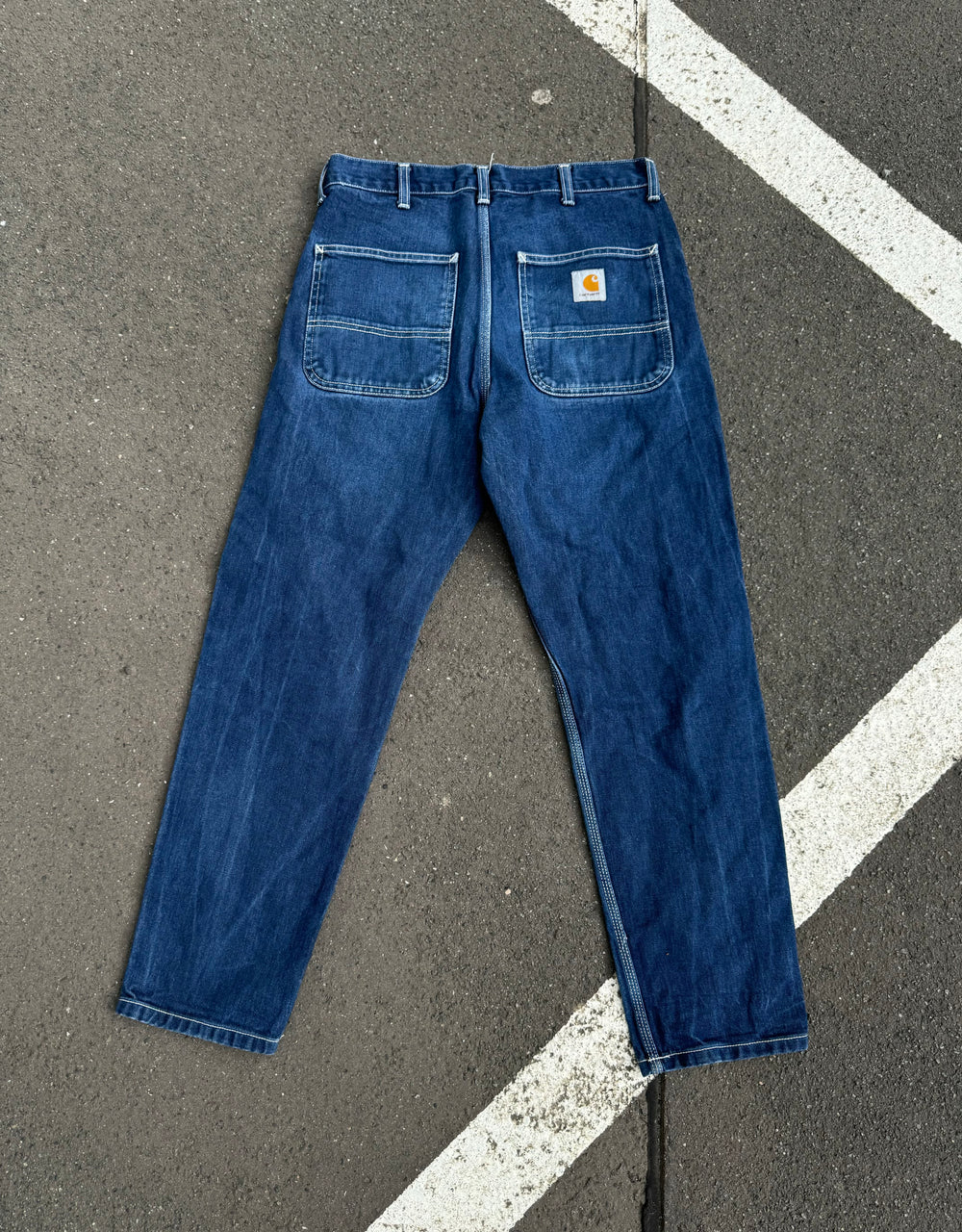 early 2000s Carhartt WIP straight cut Jeans Denim Hose (30)