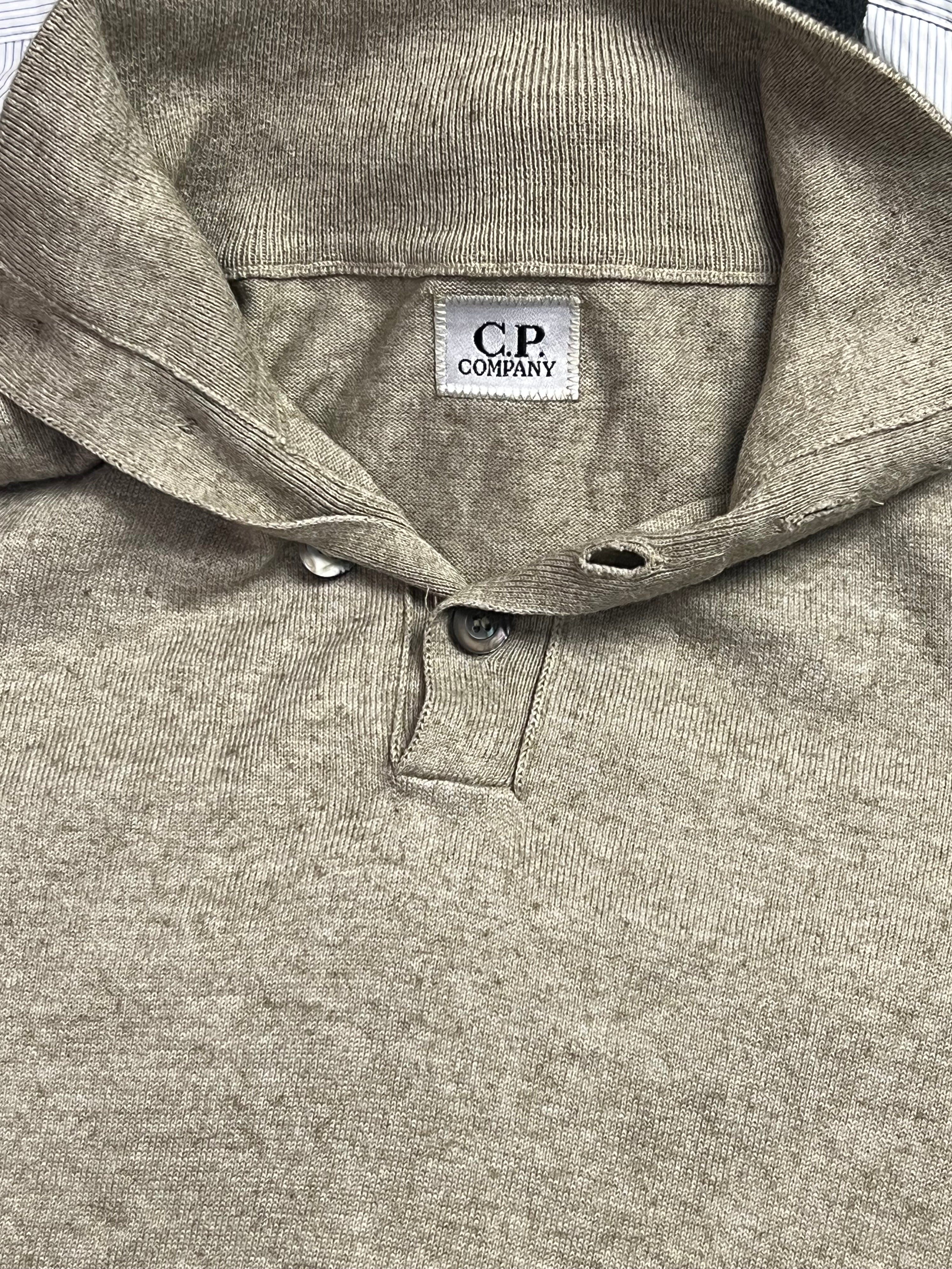 Early 2000s C.P. Company Highneck Knit Poloshirt Sweater (S)