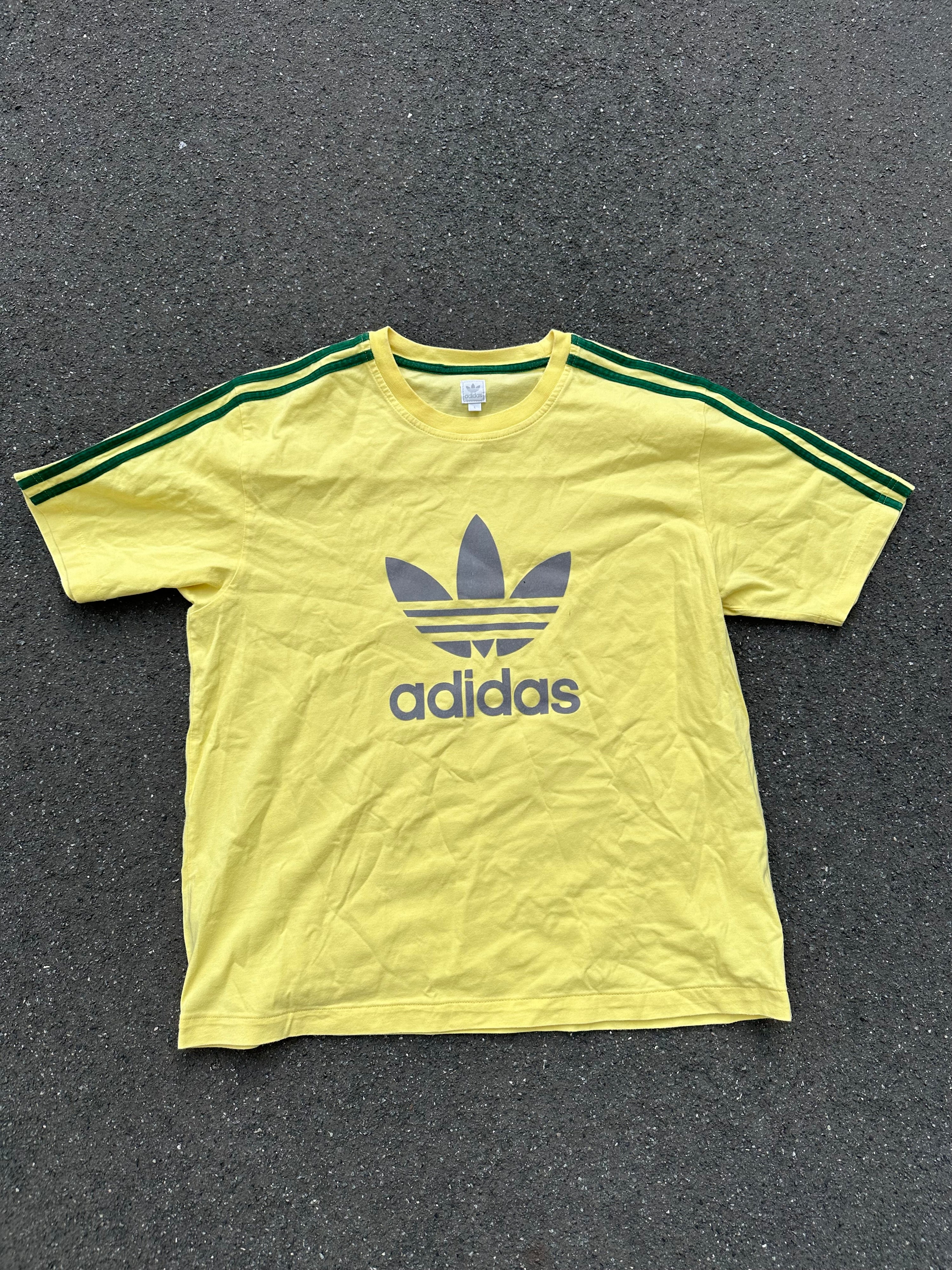 Adidas T-Shirt Gelb Grün (L)