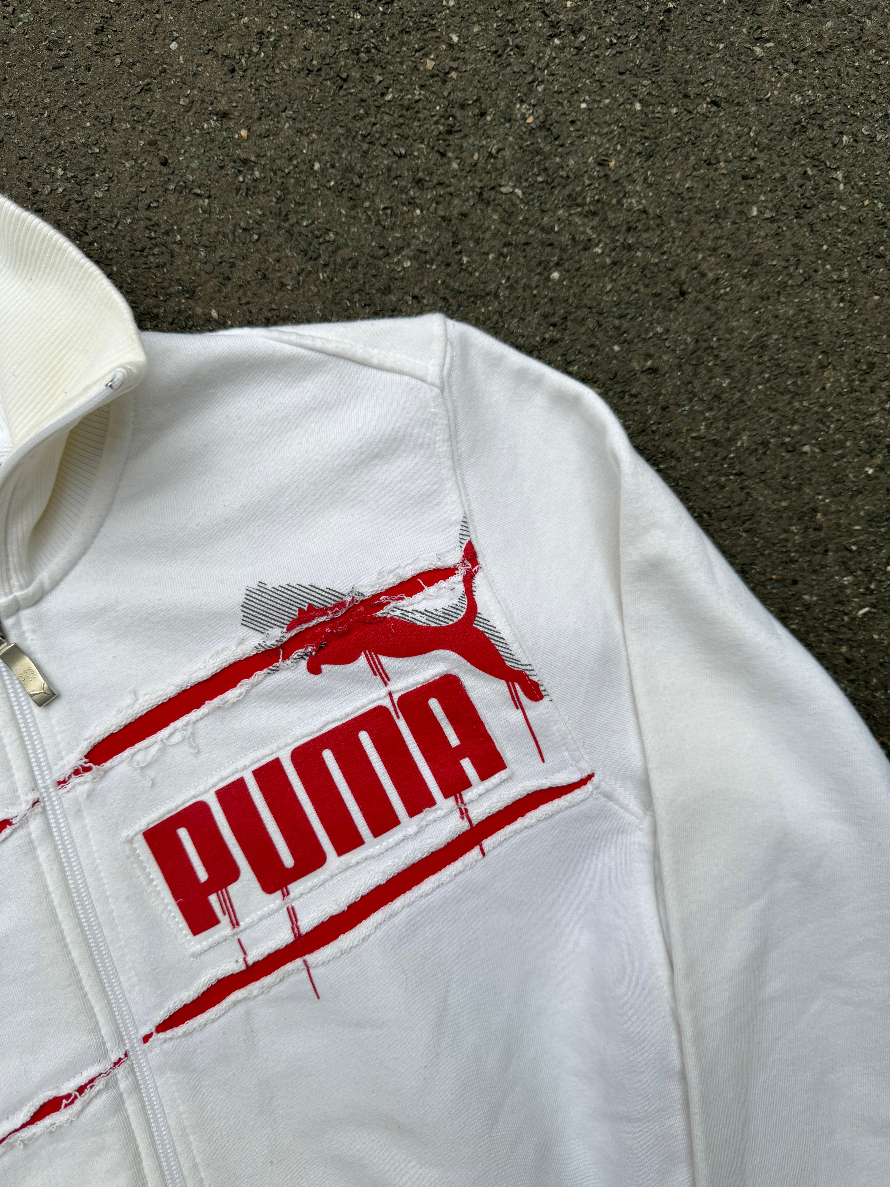Early 2000s Puma Logo Sweat Jacket (M)
