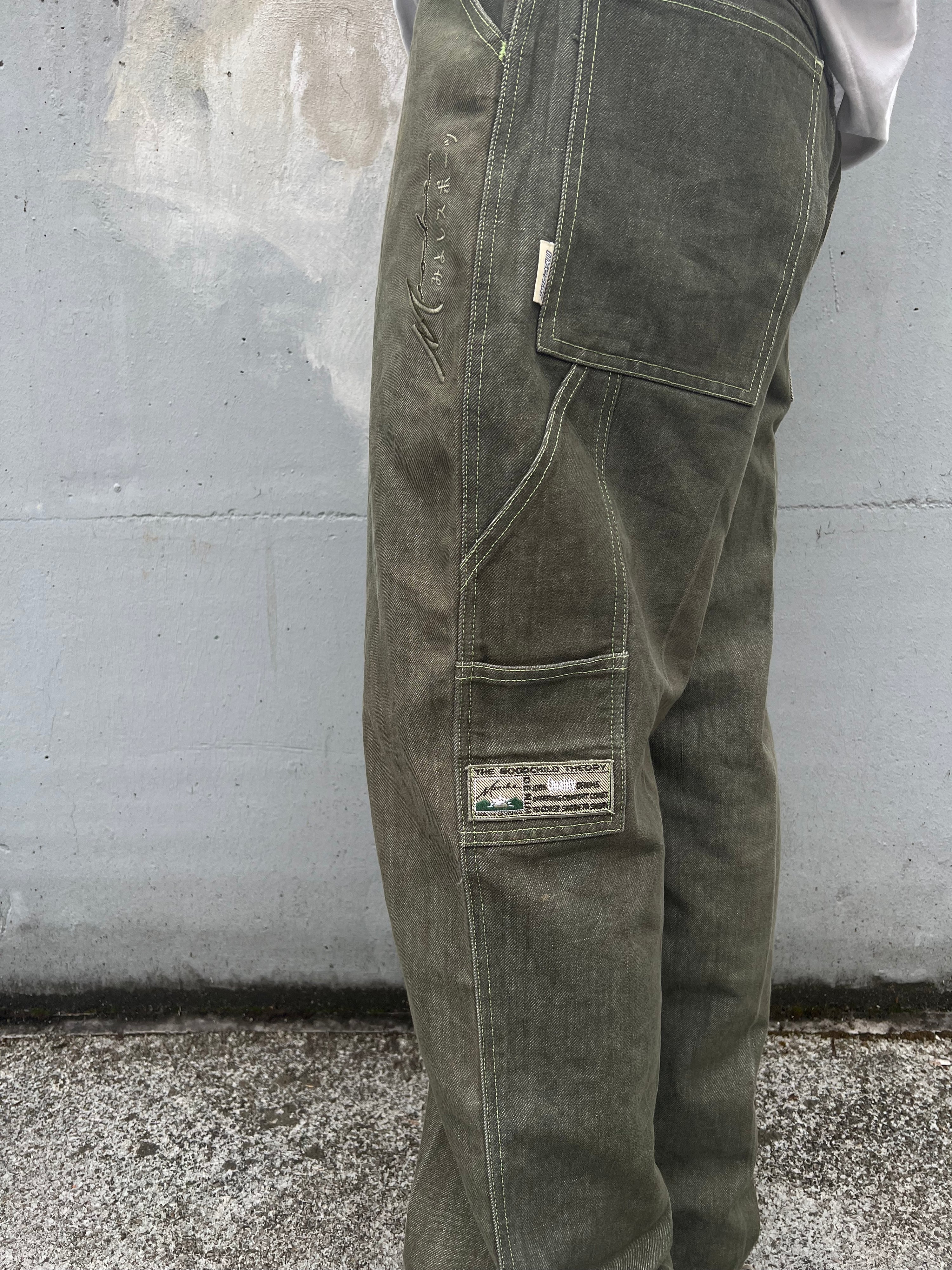 Vintage 90s Meoshe Baggy Hip-Hop Denim Trousers (34)
