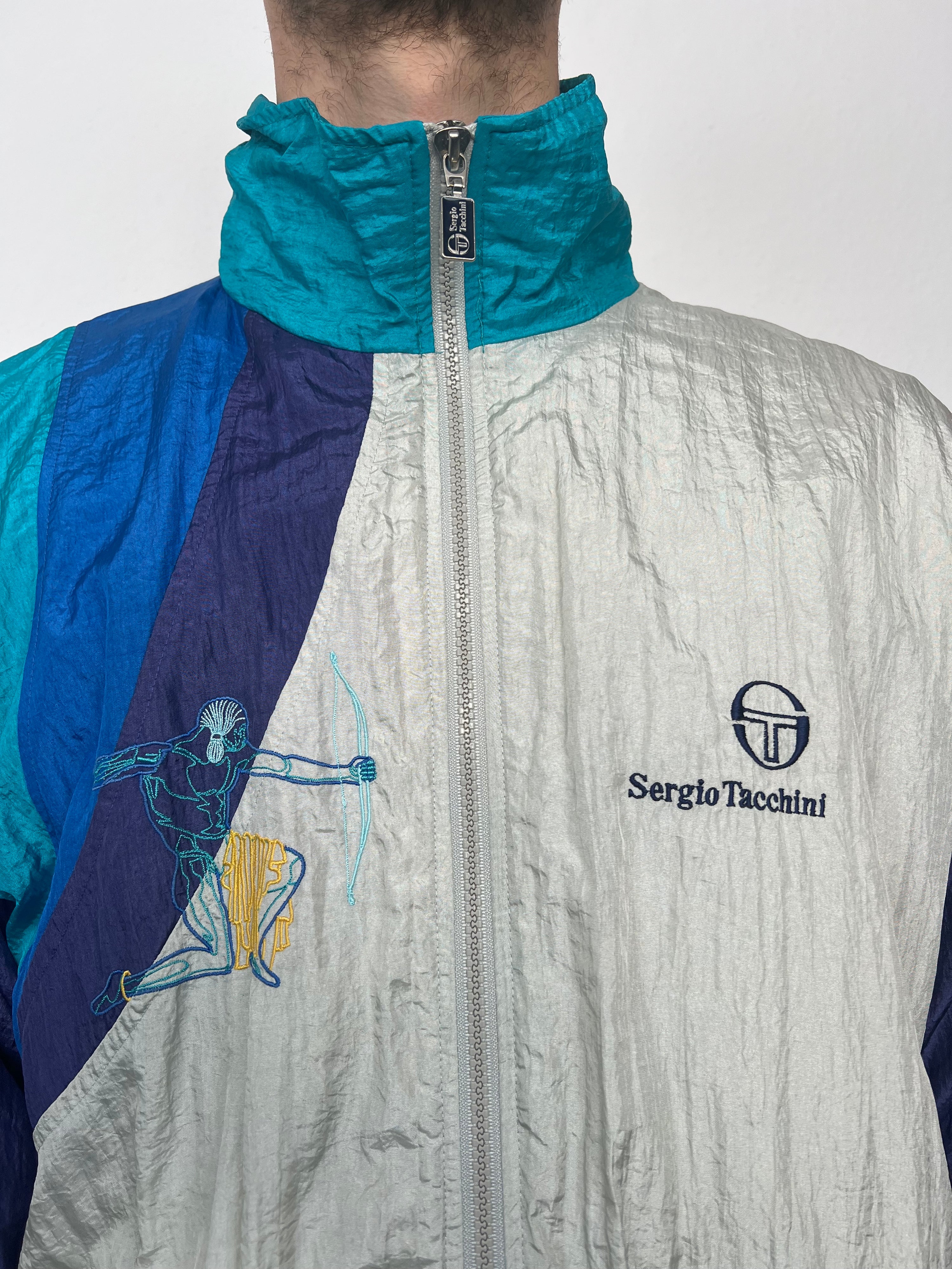 Vintage 80s Sergio Tacchini Trackjacket (XL)