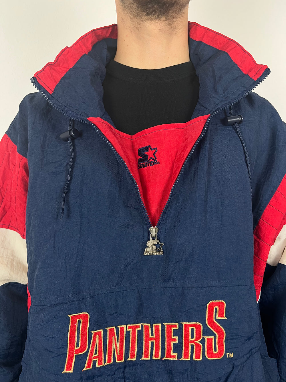 Vintage Panthers Starter Windbreaker Jacket (XL)