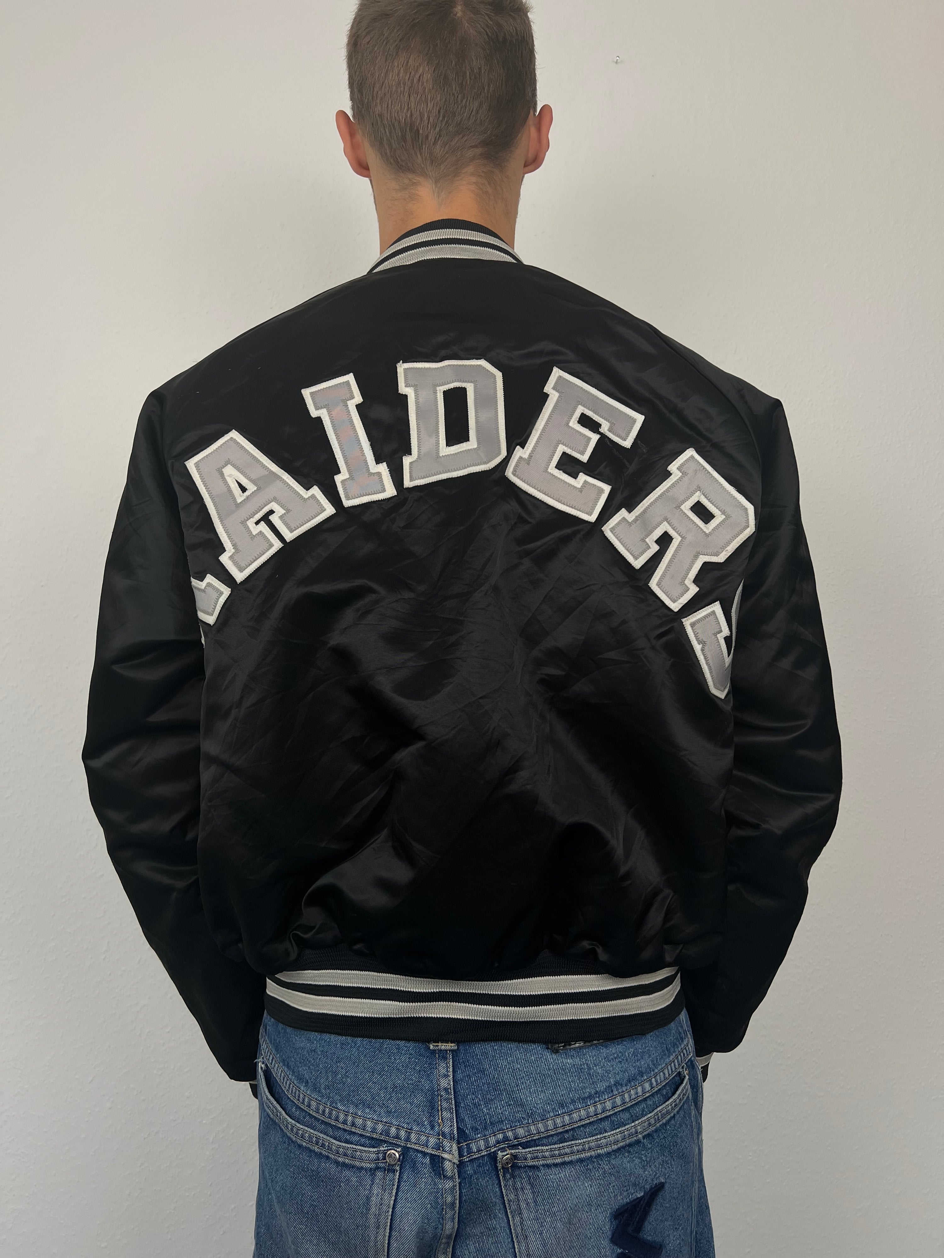 Vintage Raiders College Satin Jacket (S)