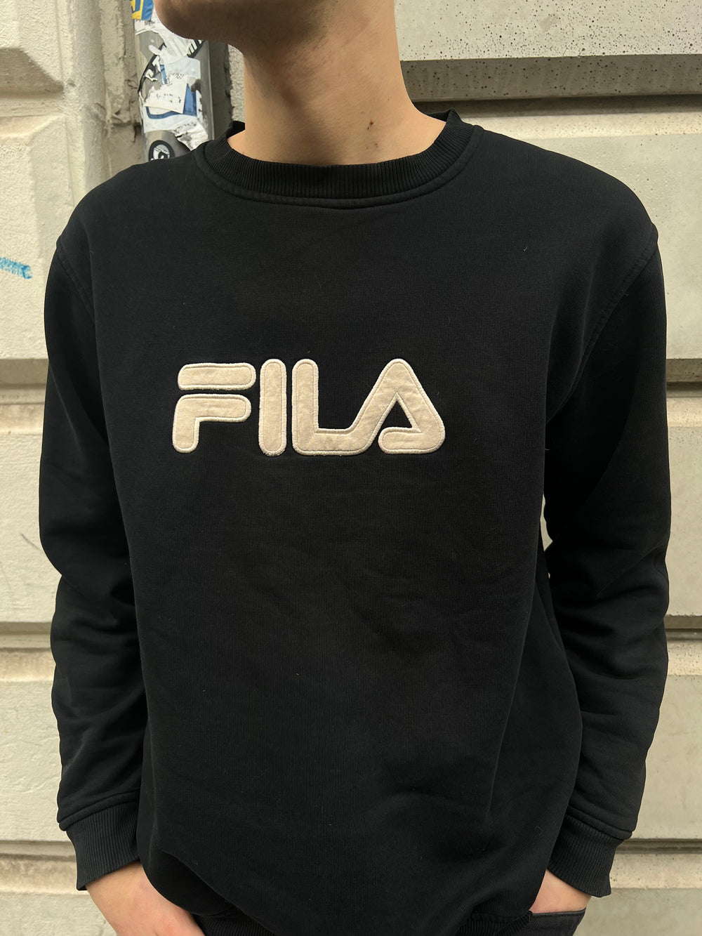 Vintage 90s Fila Logo Sweater (L)