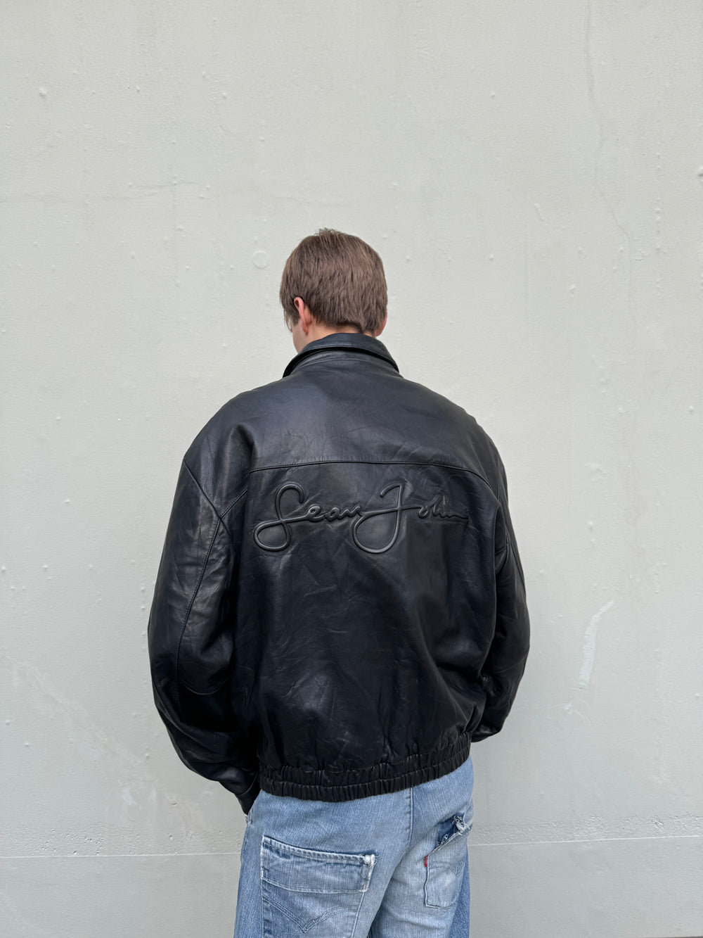 Vintage 90s Sean John Soft Leather Jacket (XXL)