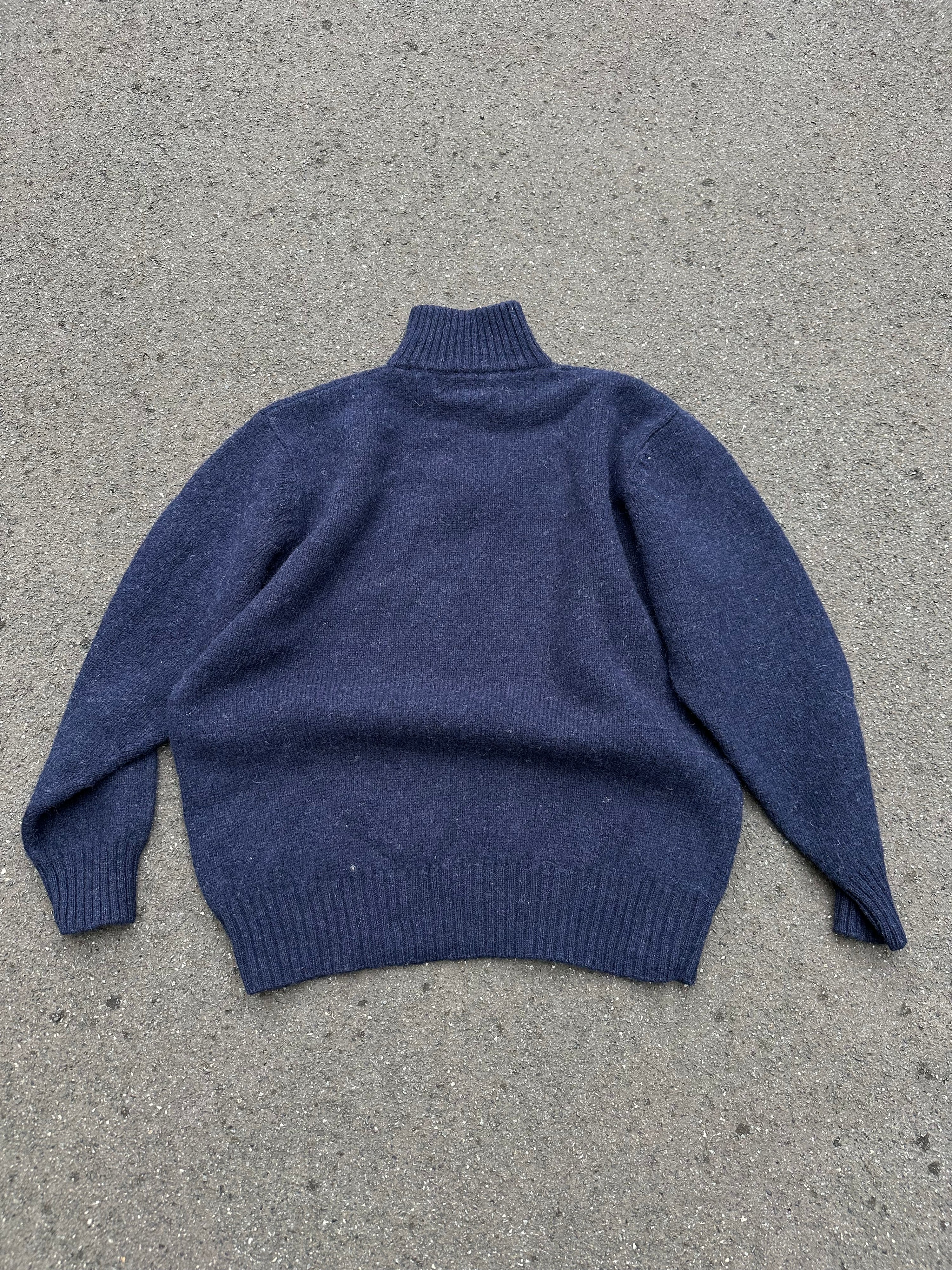 Vintage Asics Knit Zip Sweater (L)