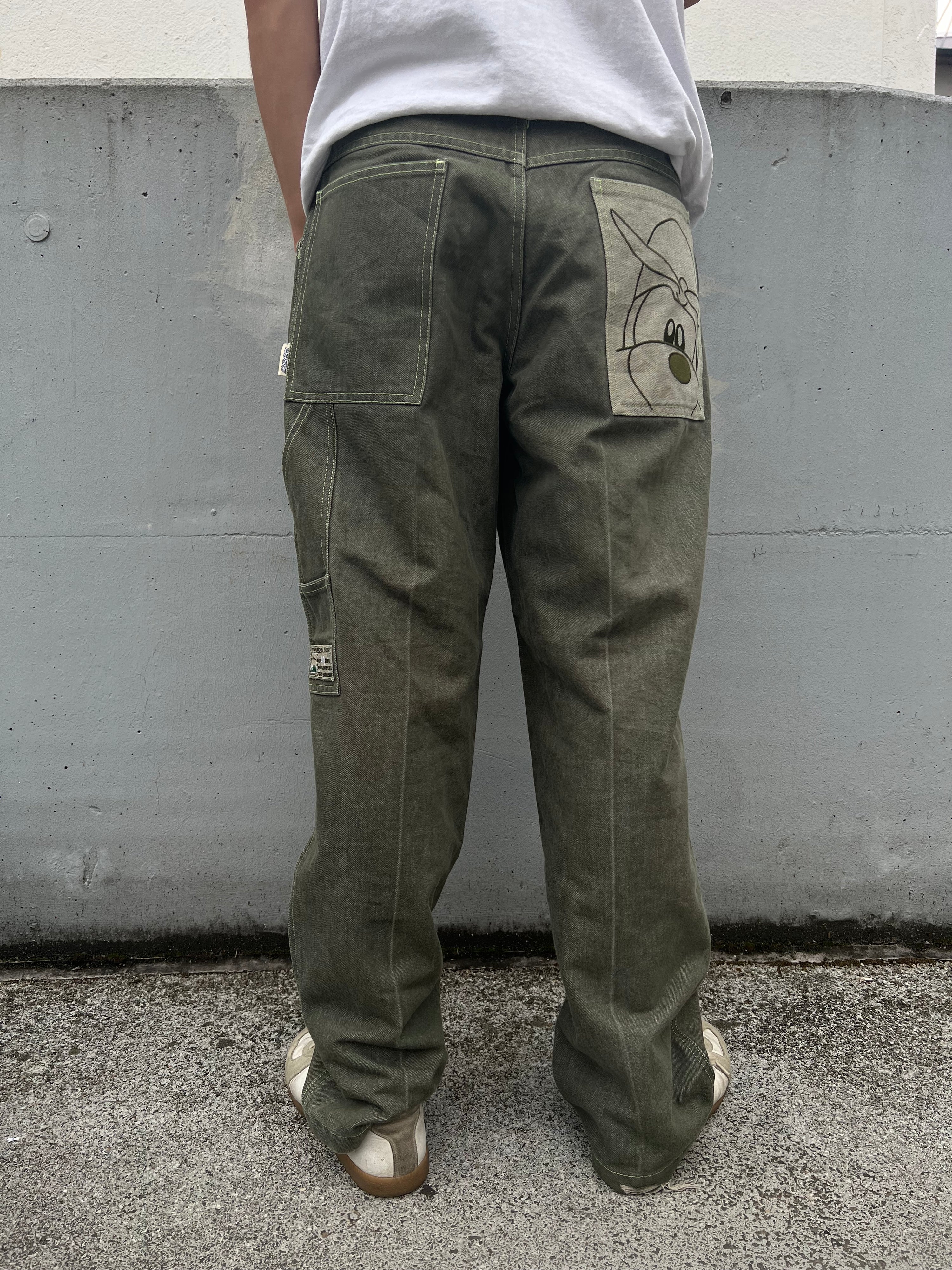 Vintage 90s Meoshe Baggy Hip-Hop Denim Trousers (34)