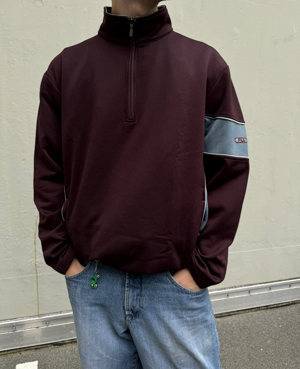 Early 2000s Fila 1/4 Zip Sweater (XXL)
