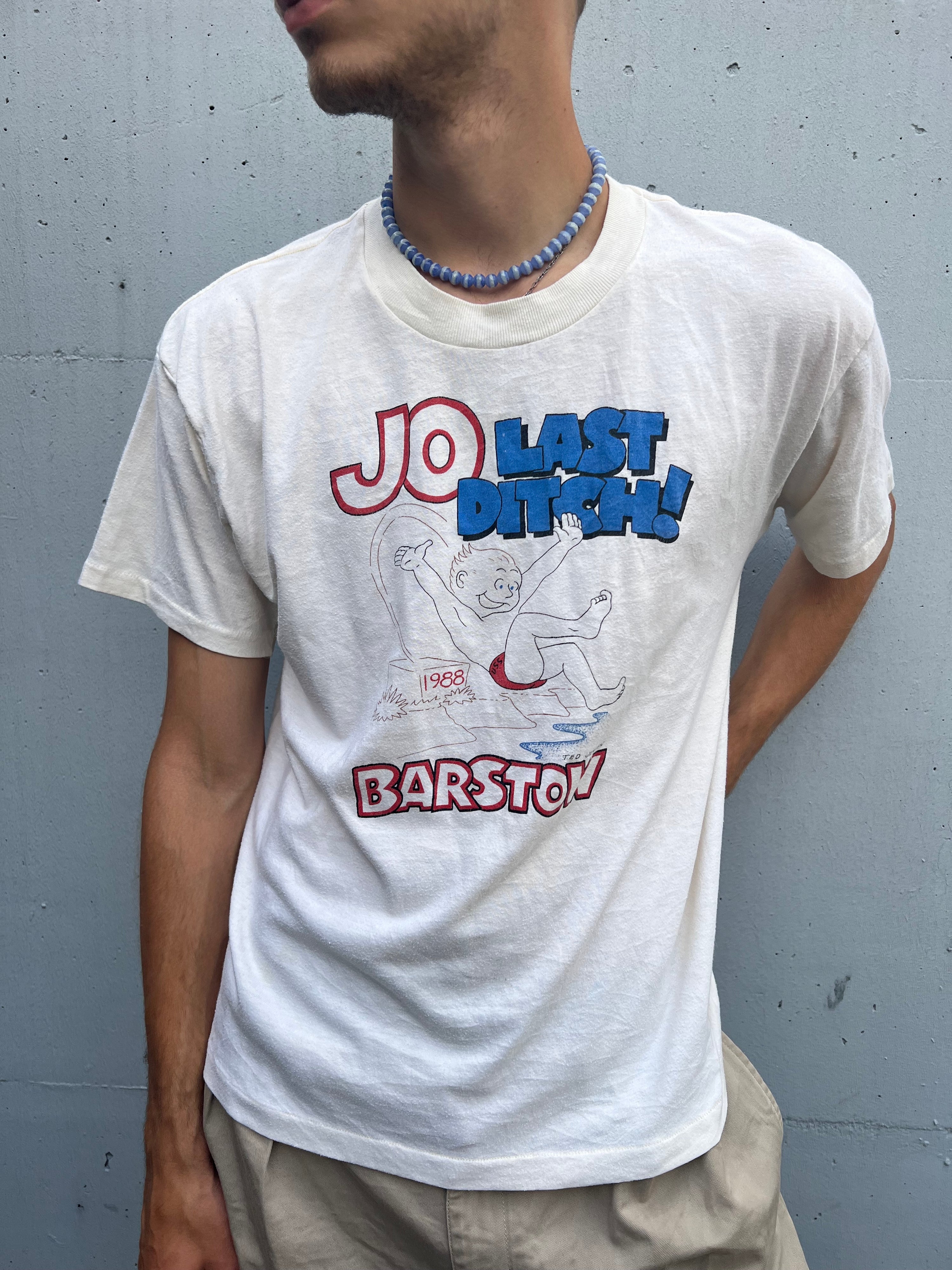 Vintage 1988 Single Stitched Jo Last Ditsch Ted Jensen Barstow T-Shirt USS United States Ship (M)