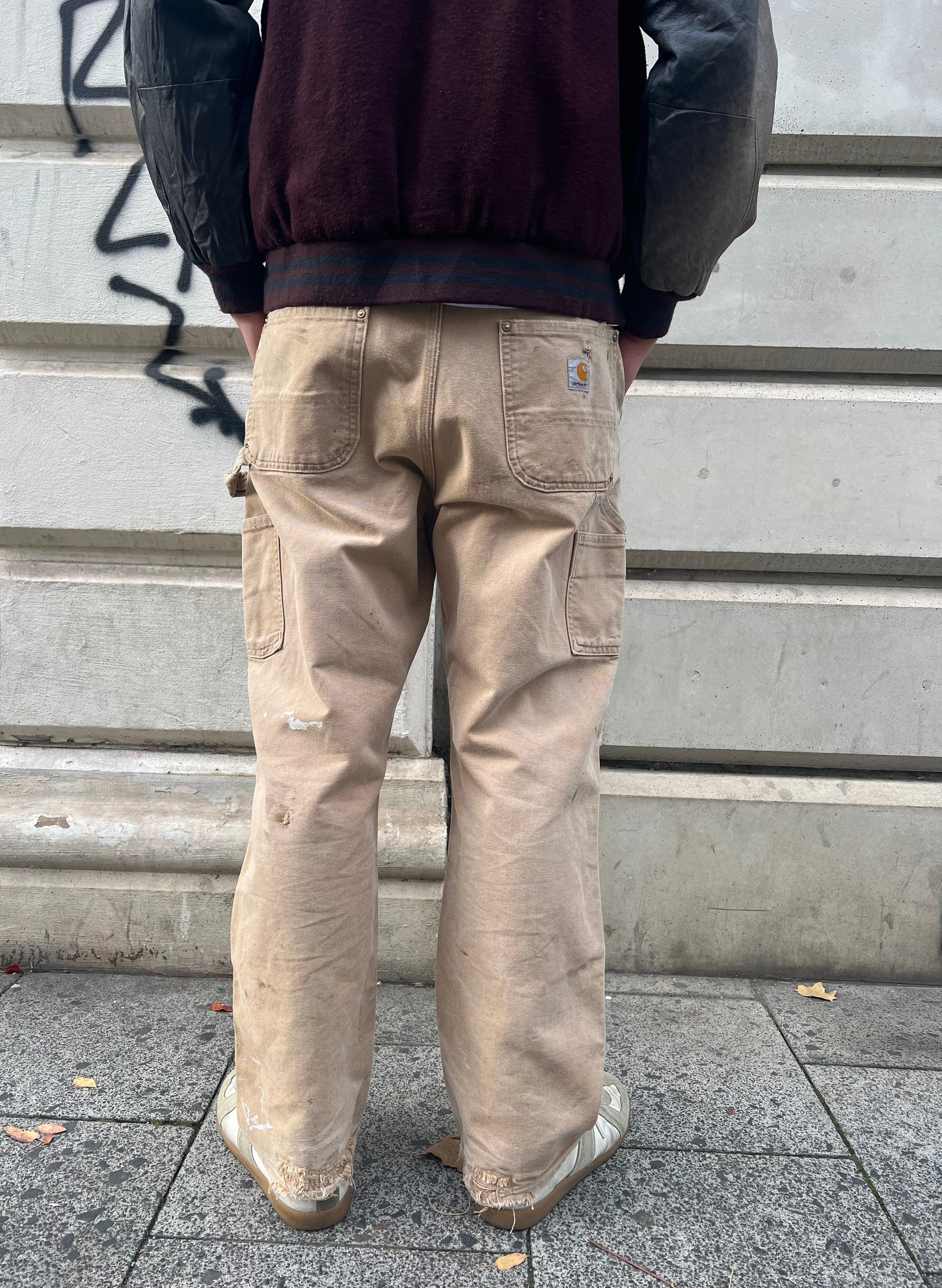 Vintage 90s Carhartt Double Knee Natural Faded (36/30)