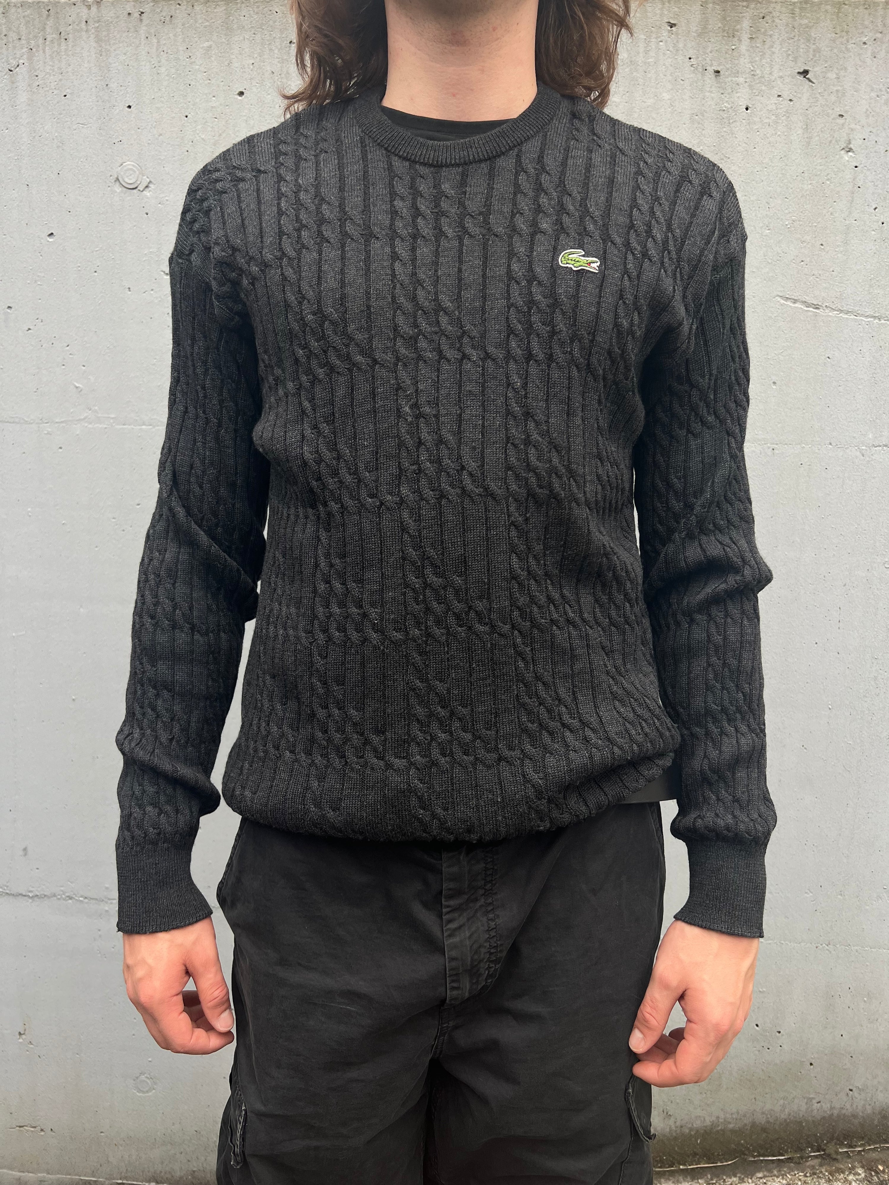 Vintage 80s Lacoste Knit Sweater (XL)