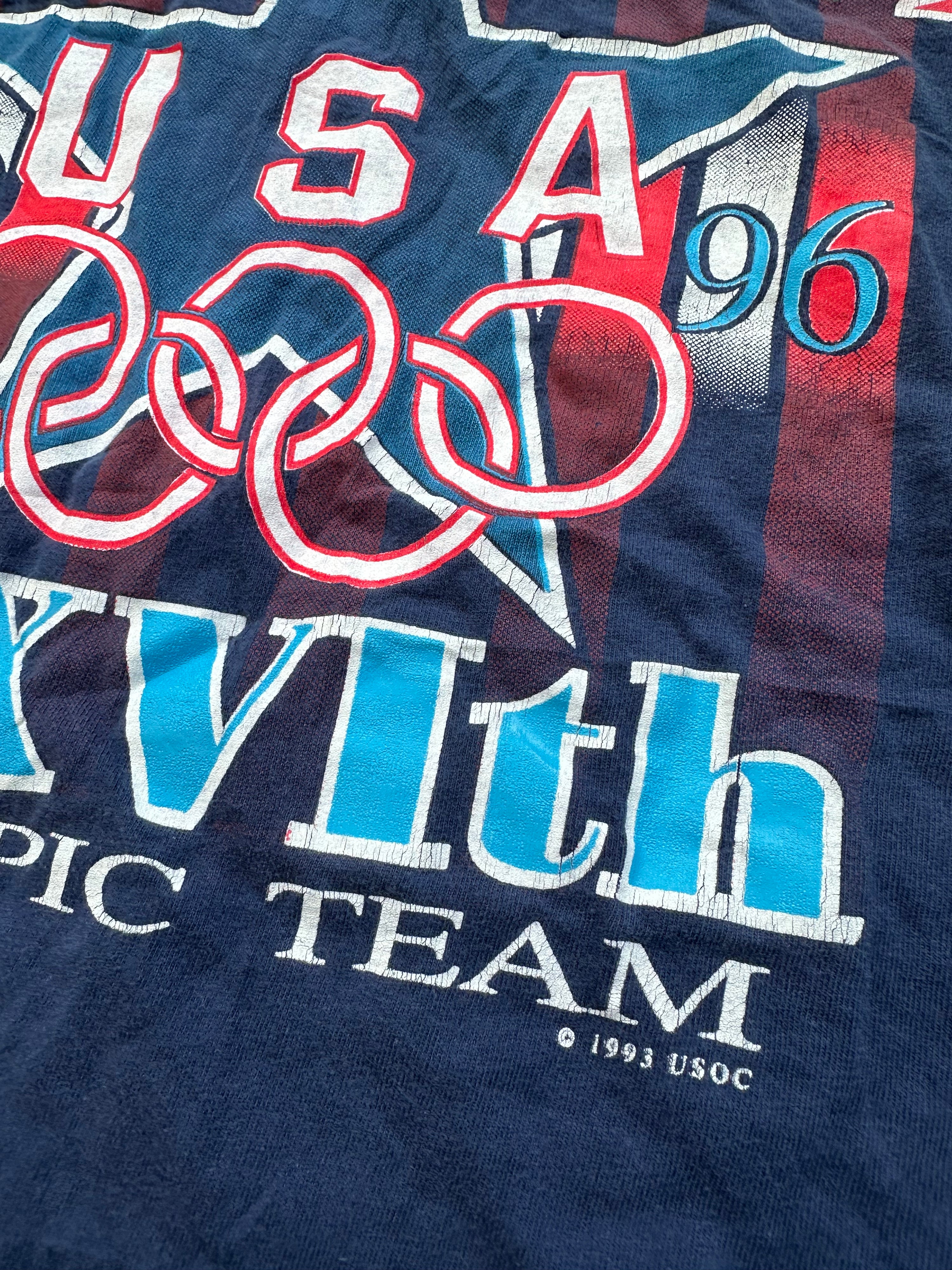 Vintage Olympia 1996 Team USA Hanes T-Shirt (XL)