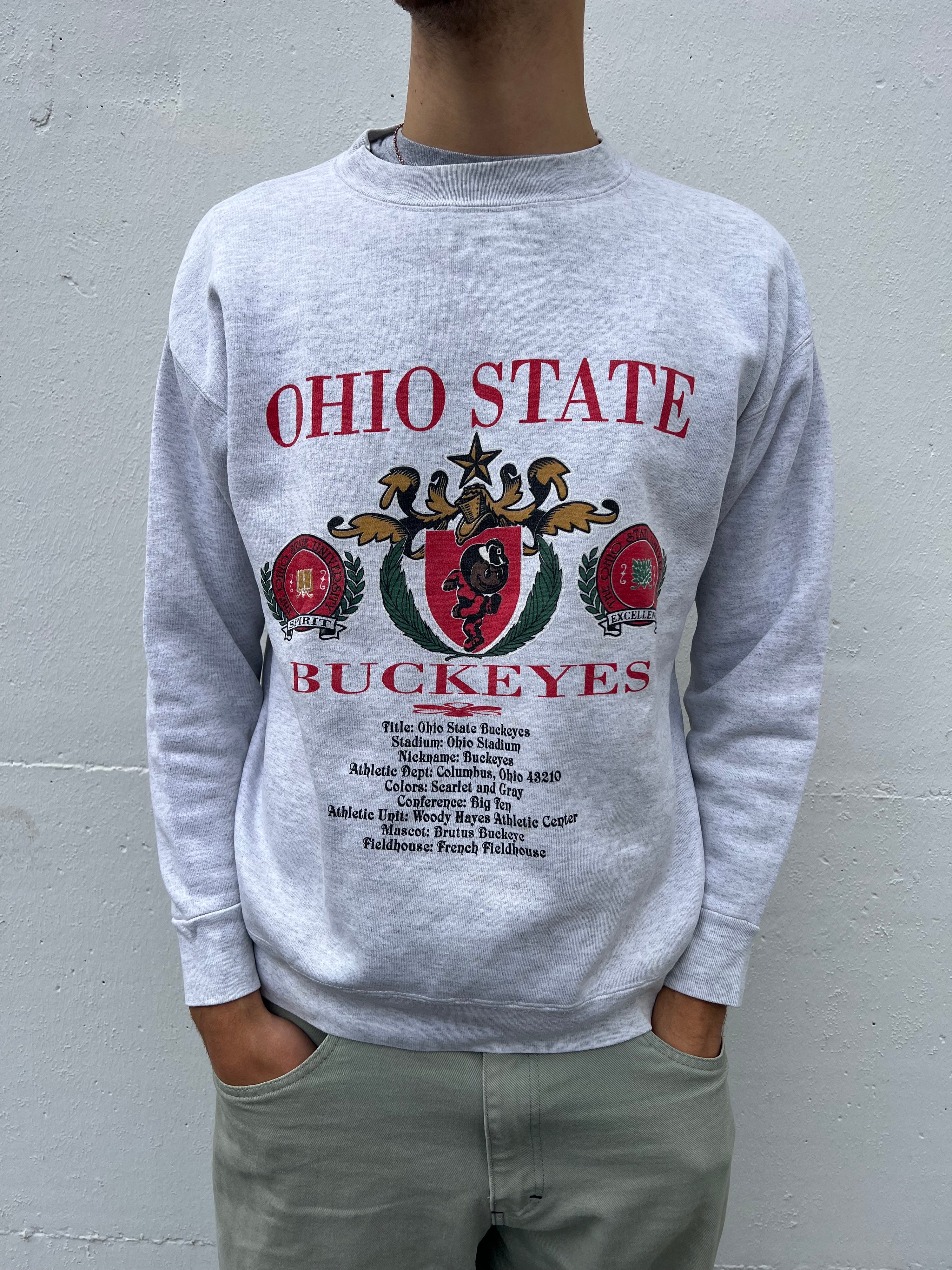 Vintage 90s Ohio State University Buckeyes Football Sweater (L)