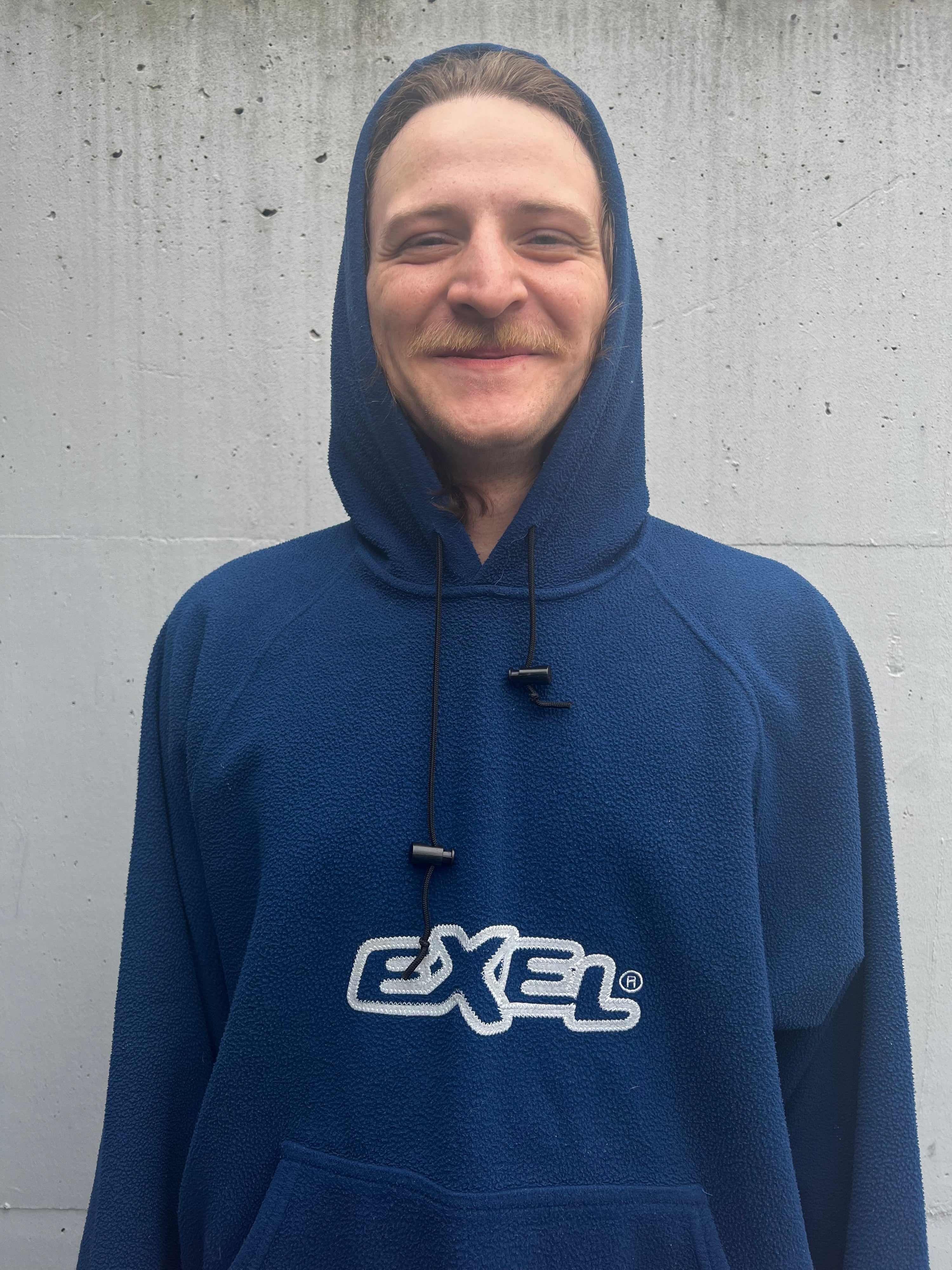 Vintag 90s Italian Exel Fleece Hoodie (XXL)