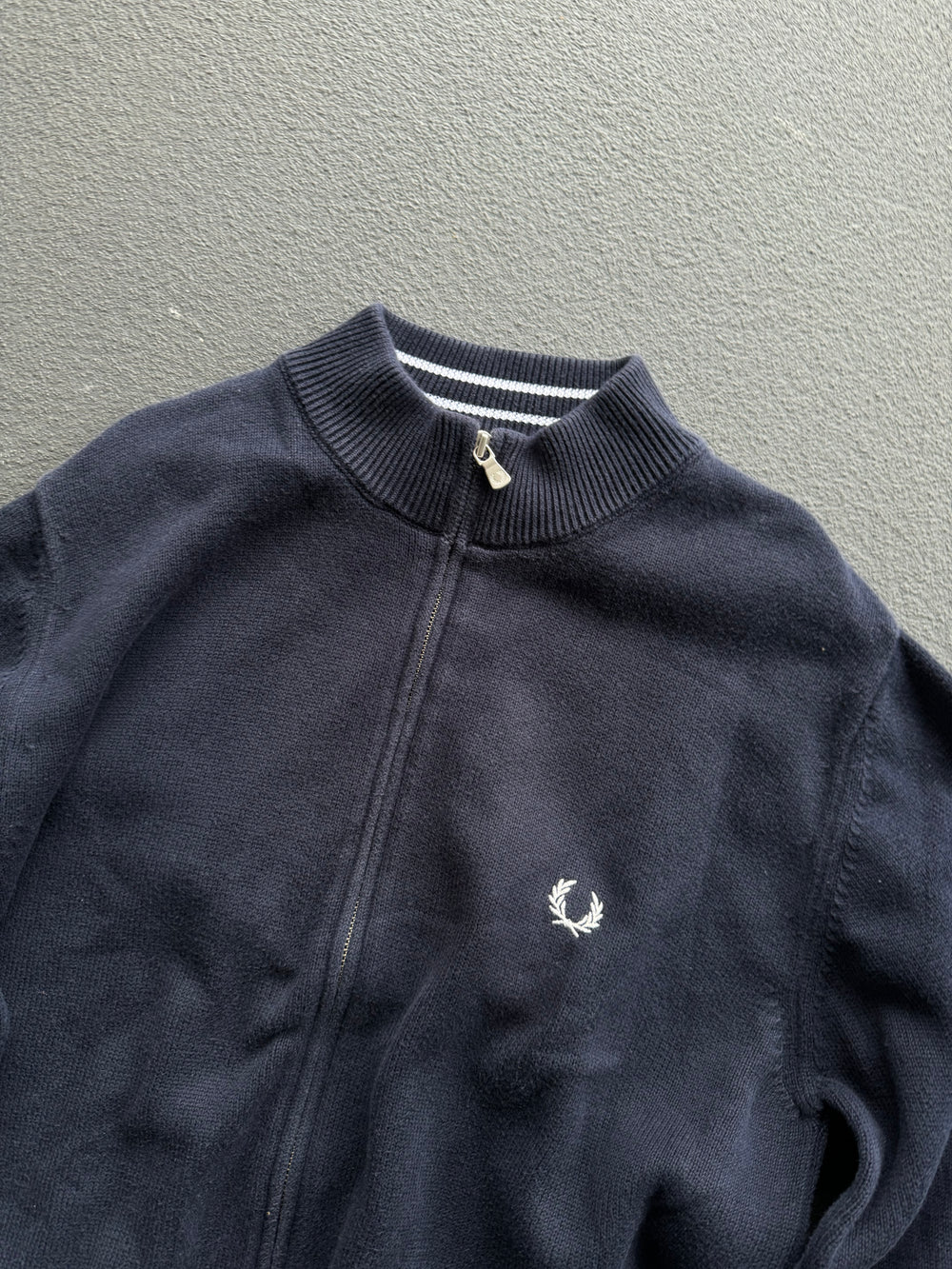 Early 2000s Fred Perry Knit Sweat Jacket (L)