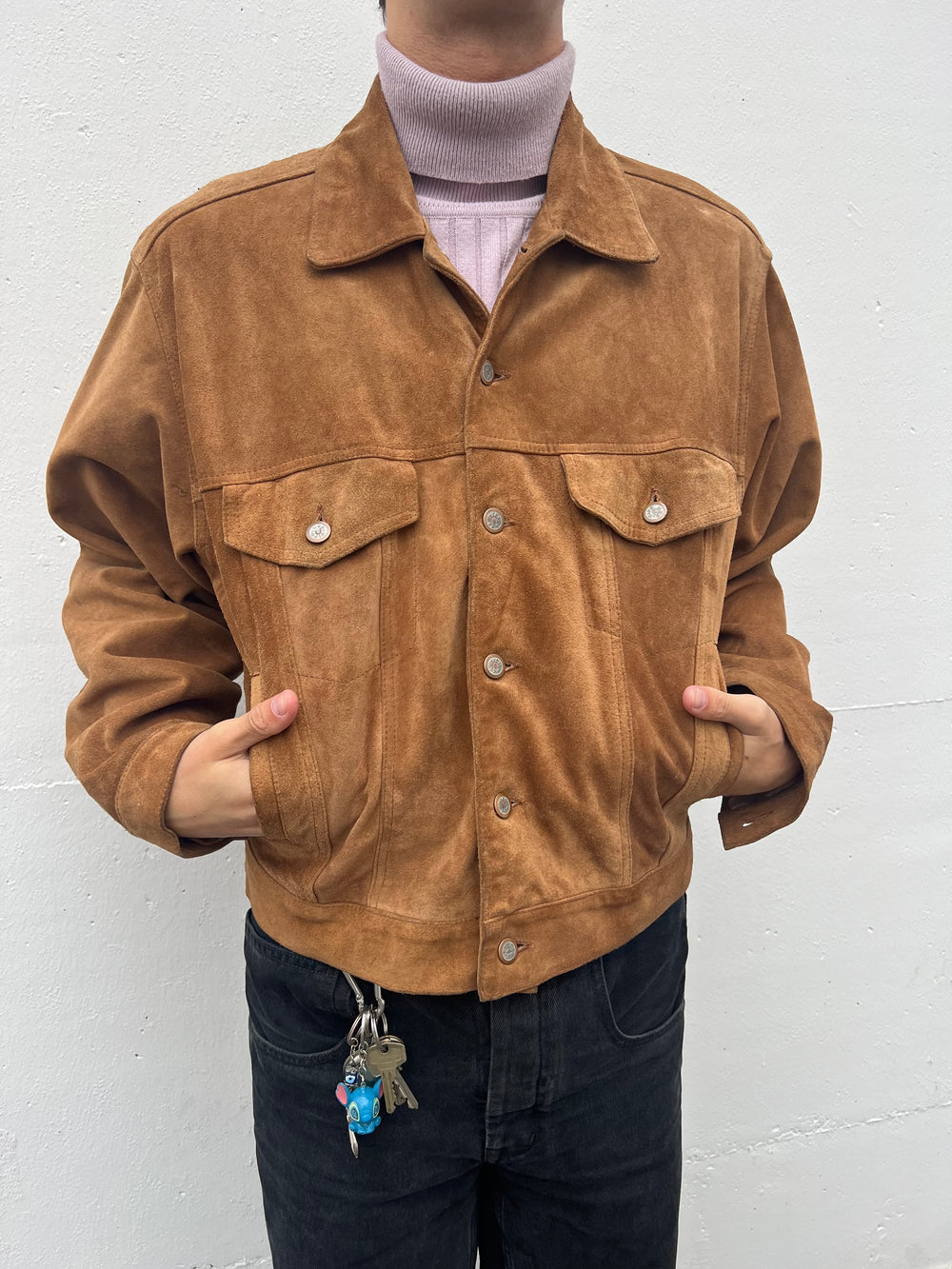 Vintage 70s 80s Suede Leather Western Jacket (M)