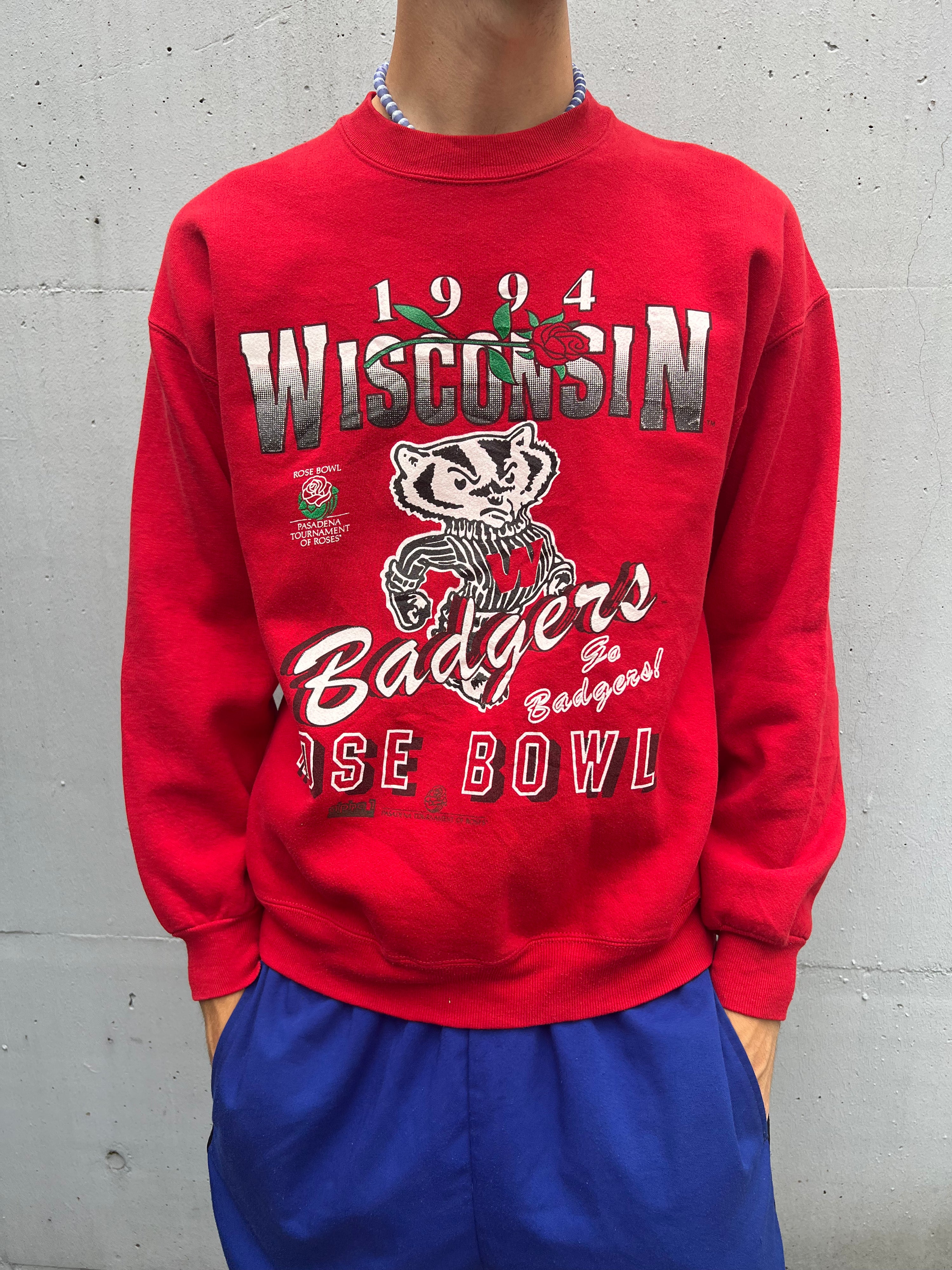 Vintage 1994 Wisconsin Badgers Rose Bowl Sweater (L)