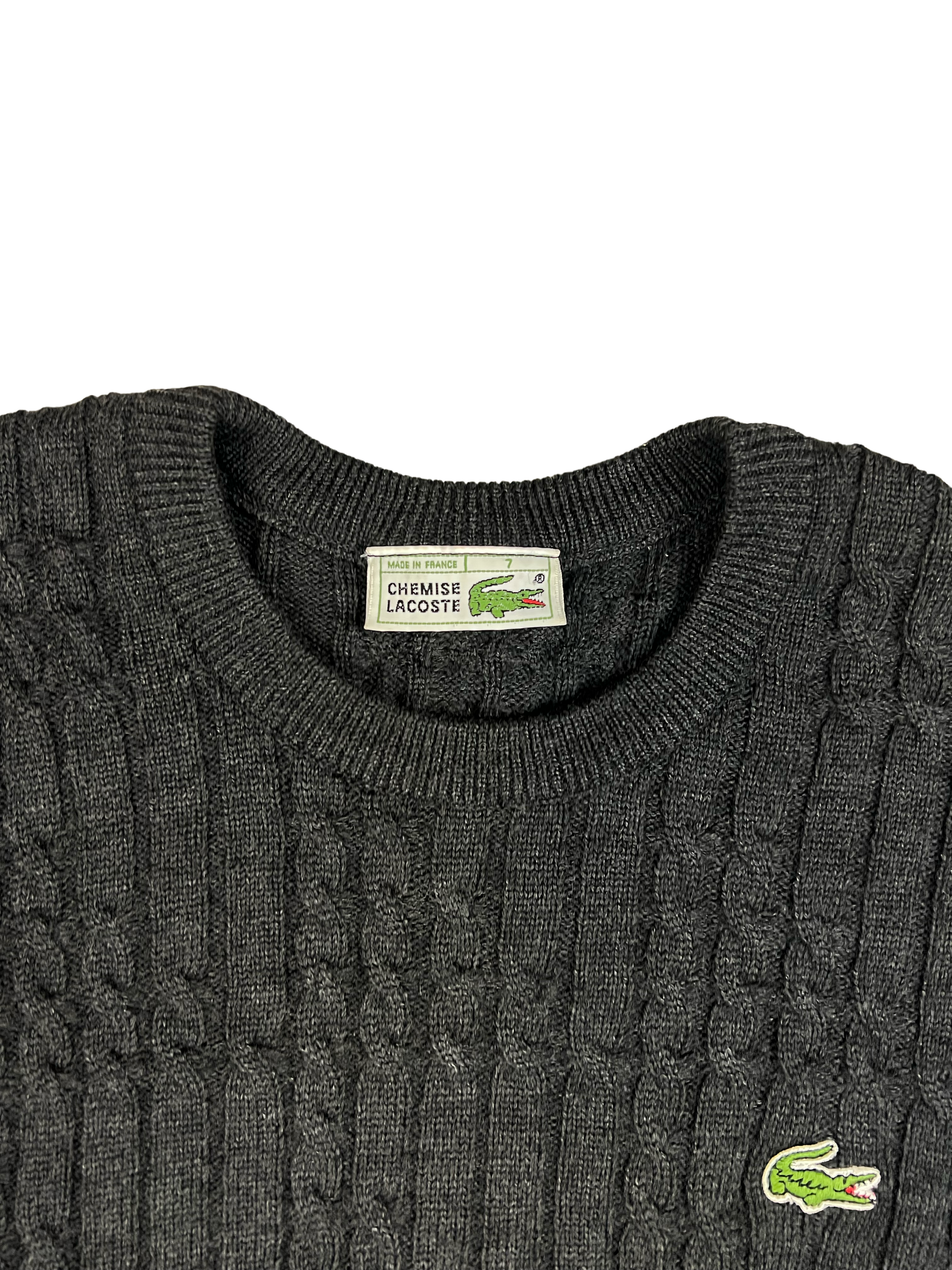 Vintage 80s Lacoste Knit Sweater (XL)